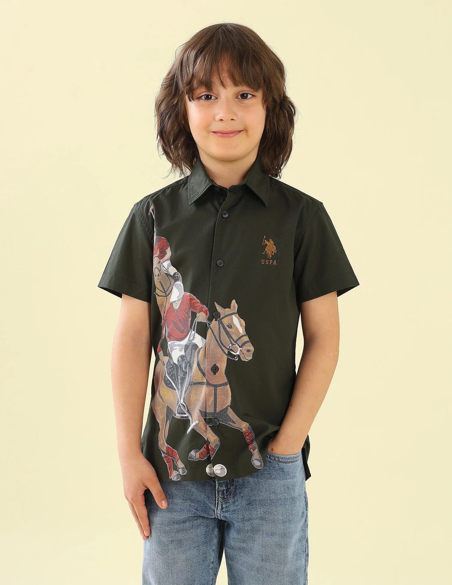Graphic Brand Printed Regular Fit Shirt - Image 6