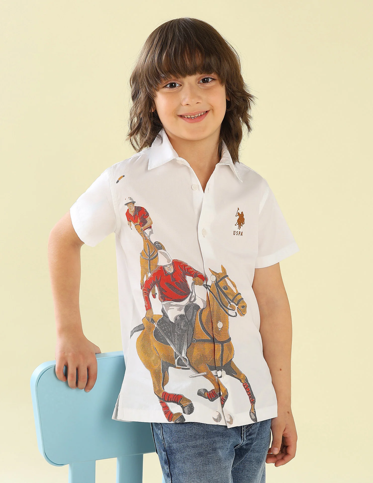 Graphic Brand Printed Regular Fit Shirt