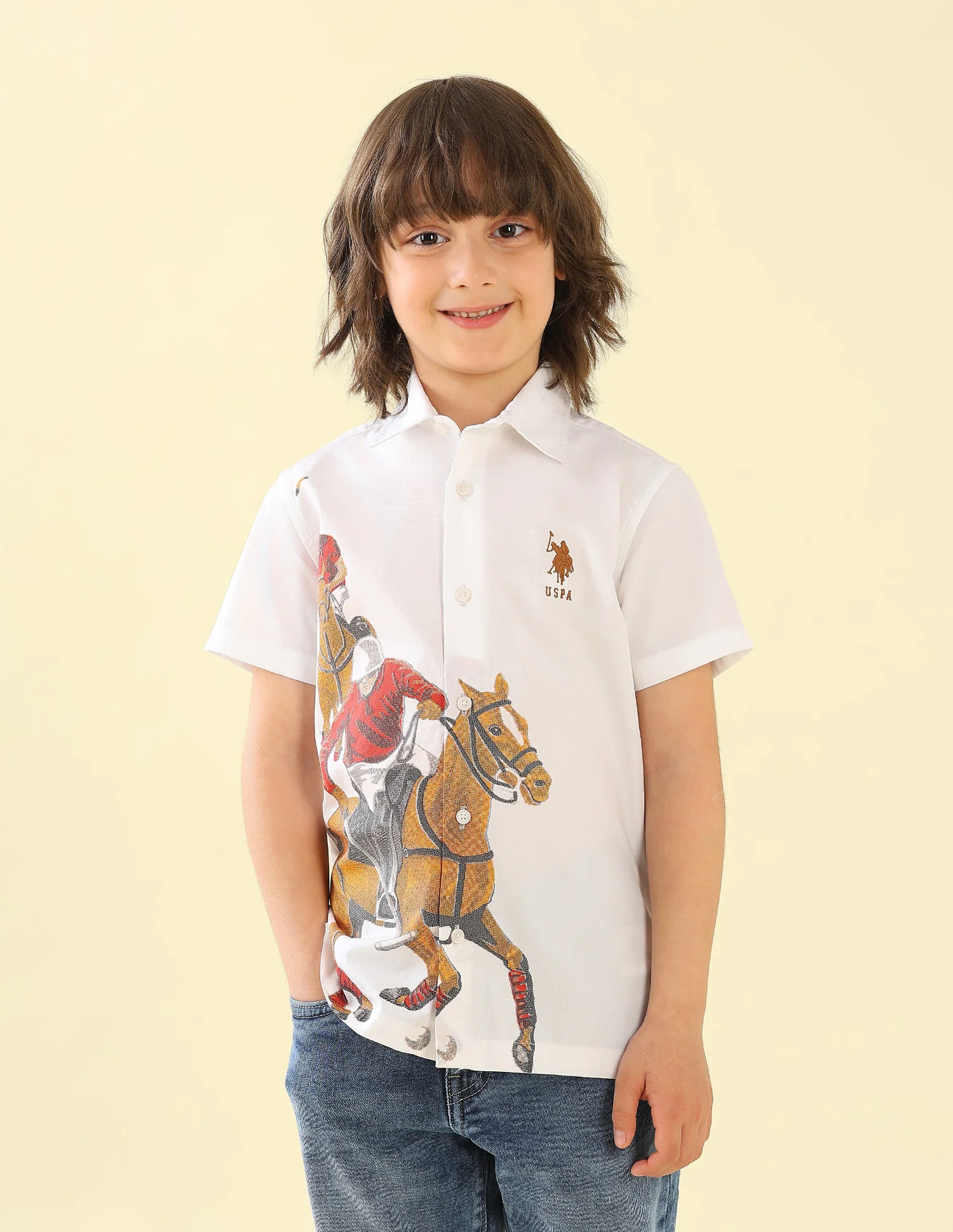 Graphic Brand Printed Regular Fit Shirt - Image 6