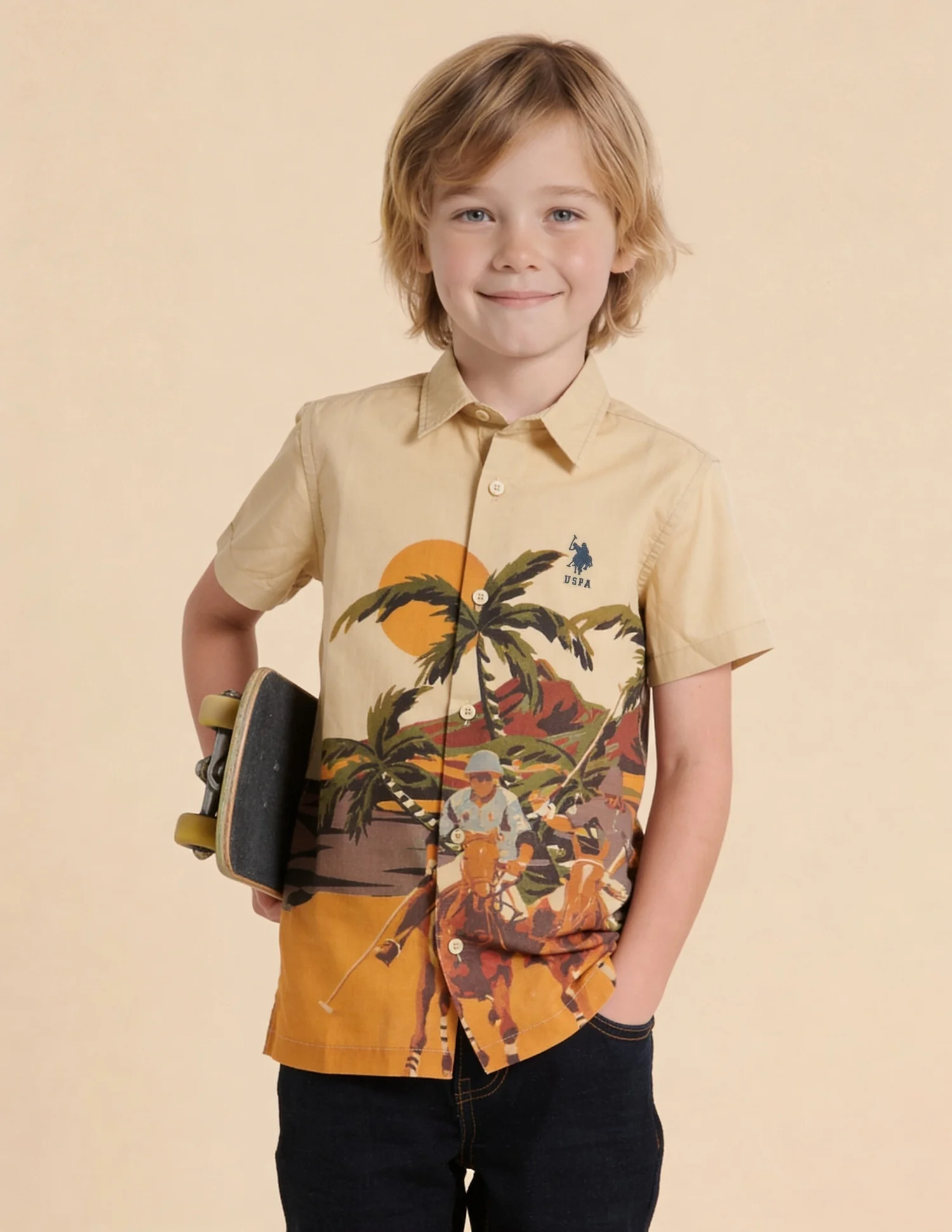 Graphic Brand Printed Regular Fit Shirt