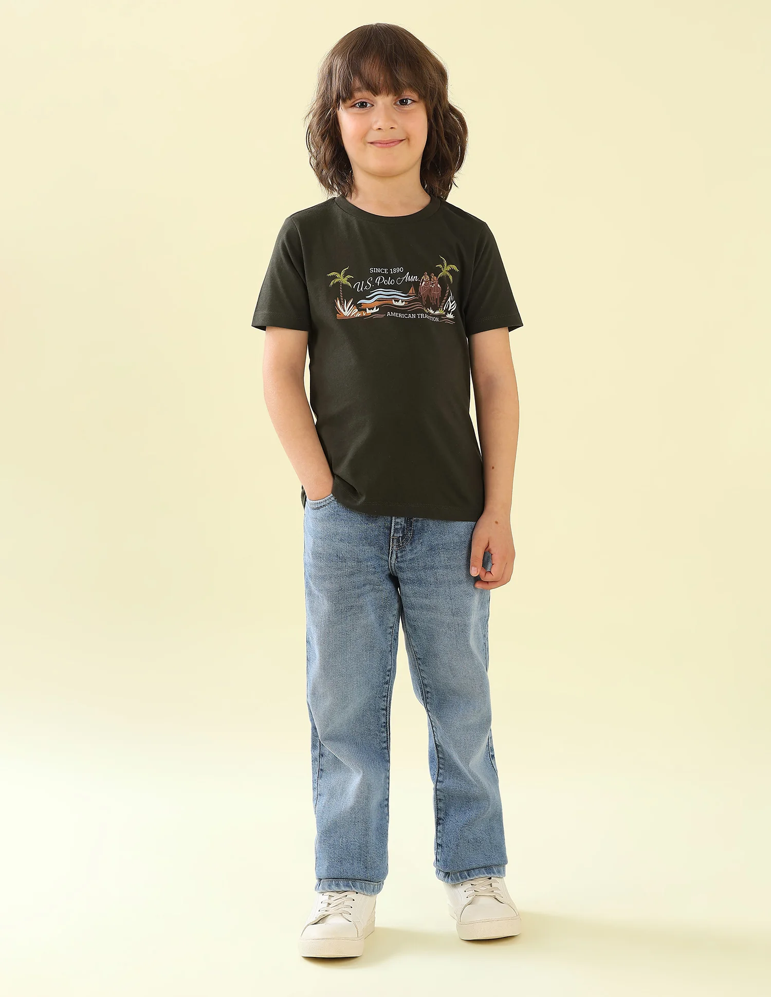 Graphic Brand Printed Regular Fit T-Shirt - Pack Of 2 - Image 5