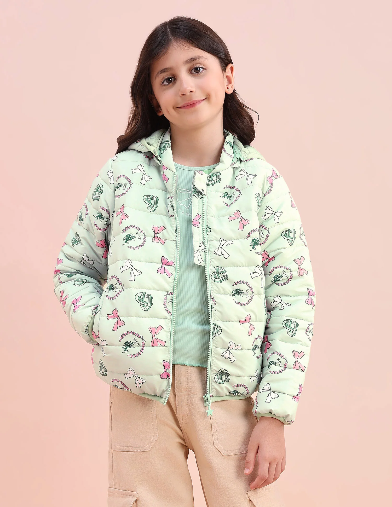 Graphic Printed Puffer Jacket - Image 6