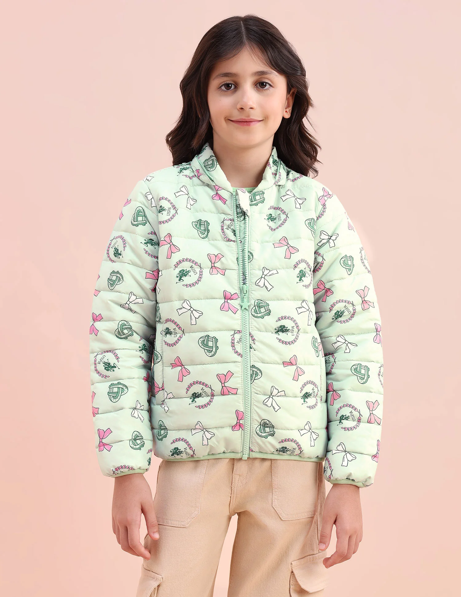 Graphic Printed Puffer Jacket - Image 9