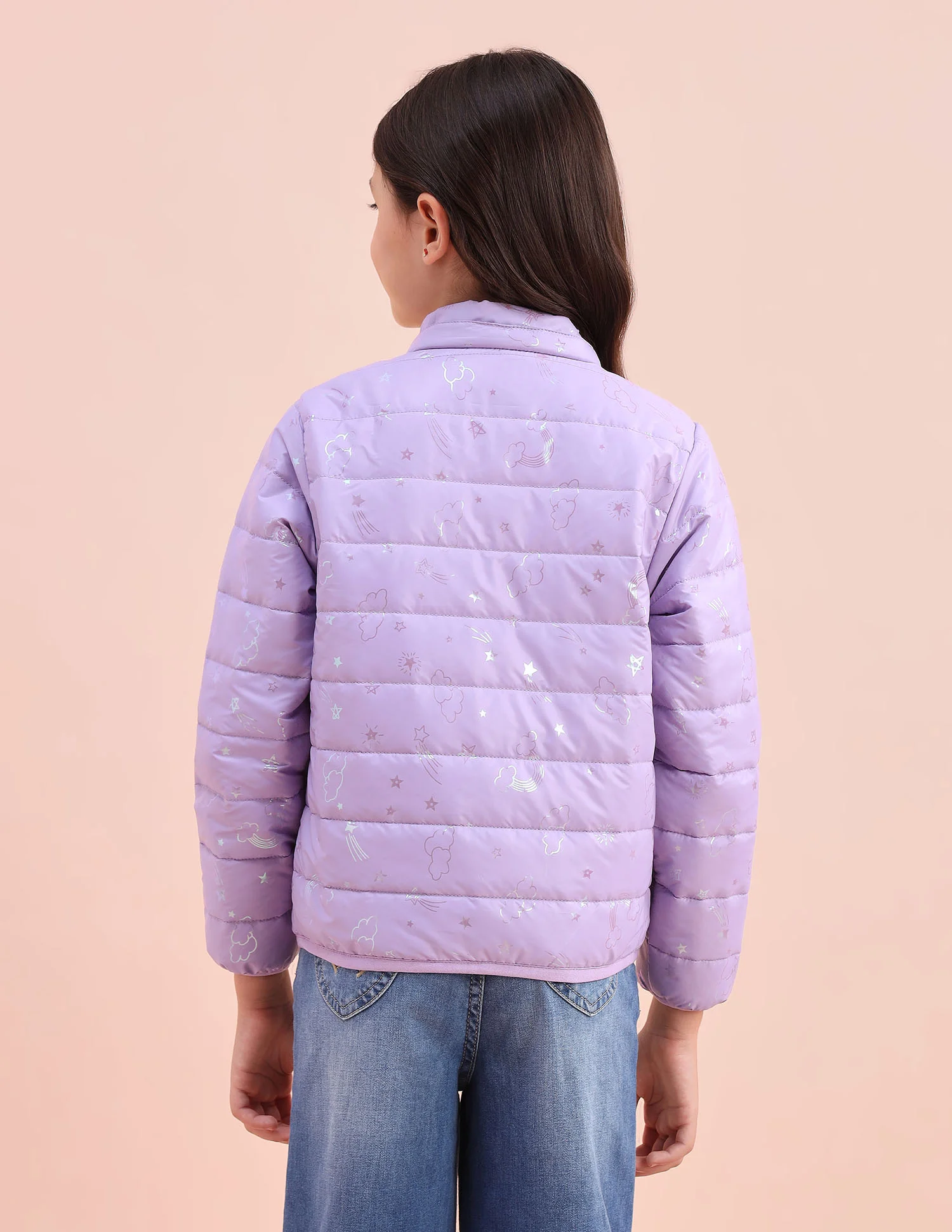 Graphic Printed Puffer Jacket - Image 10