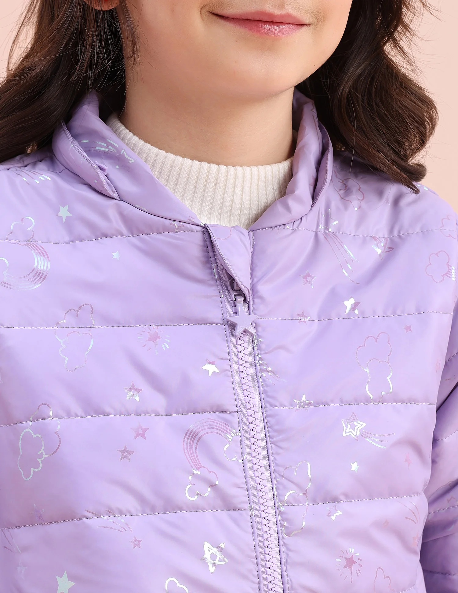 Graphic Printed Puffer Jacket - Image 11