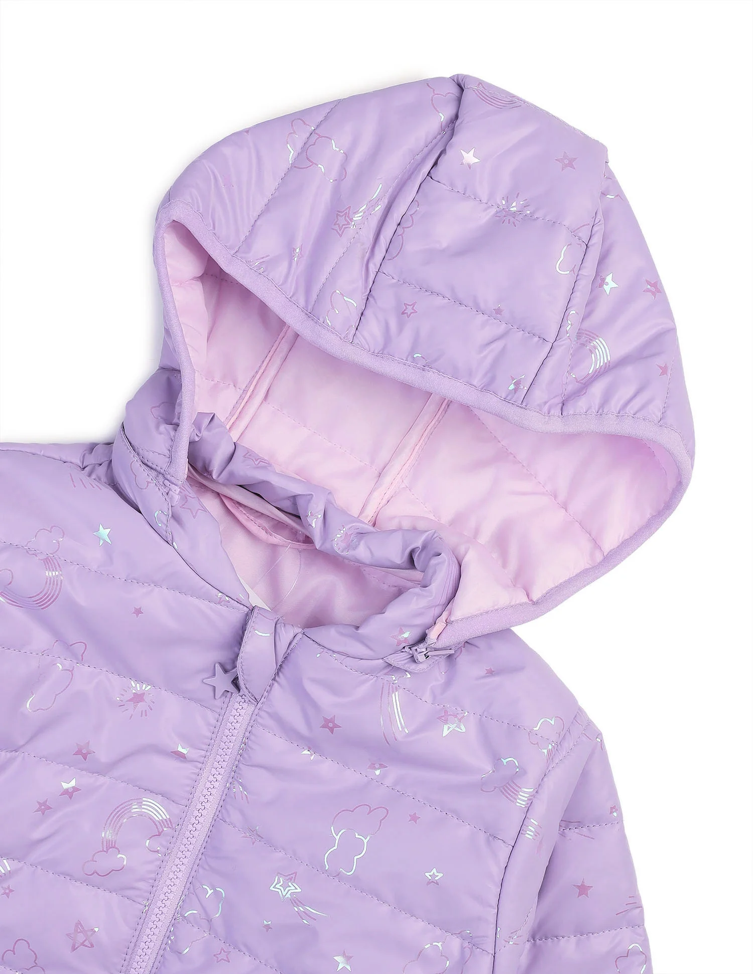 Graphic Printed Puffer Jacket - Image 2
