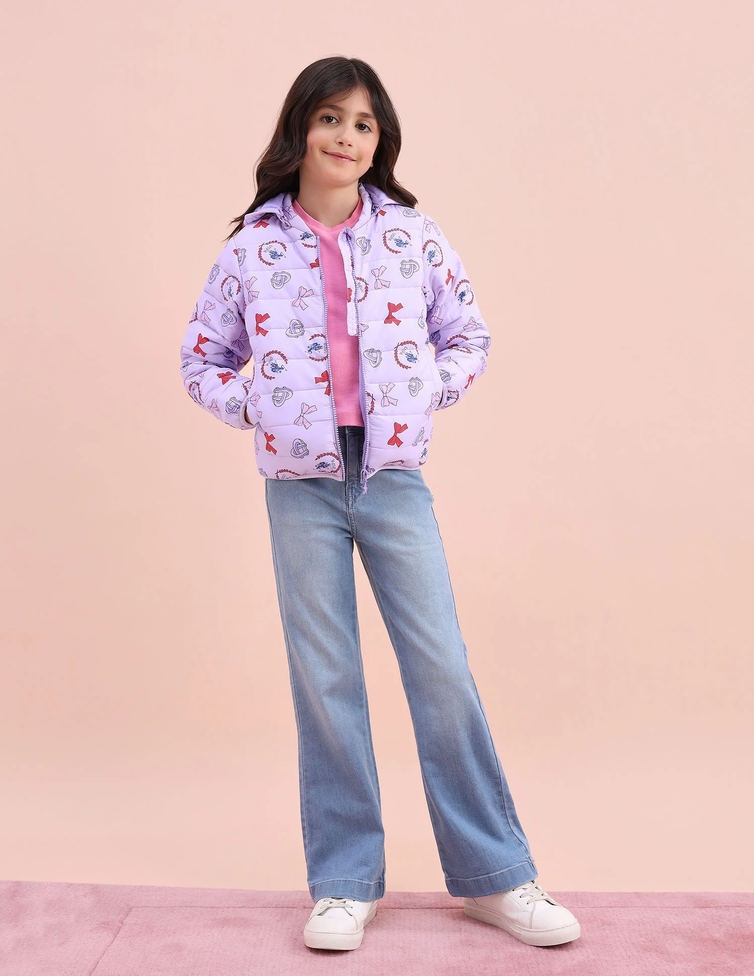Graphic Printed Puffer Jacket - Image 3