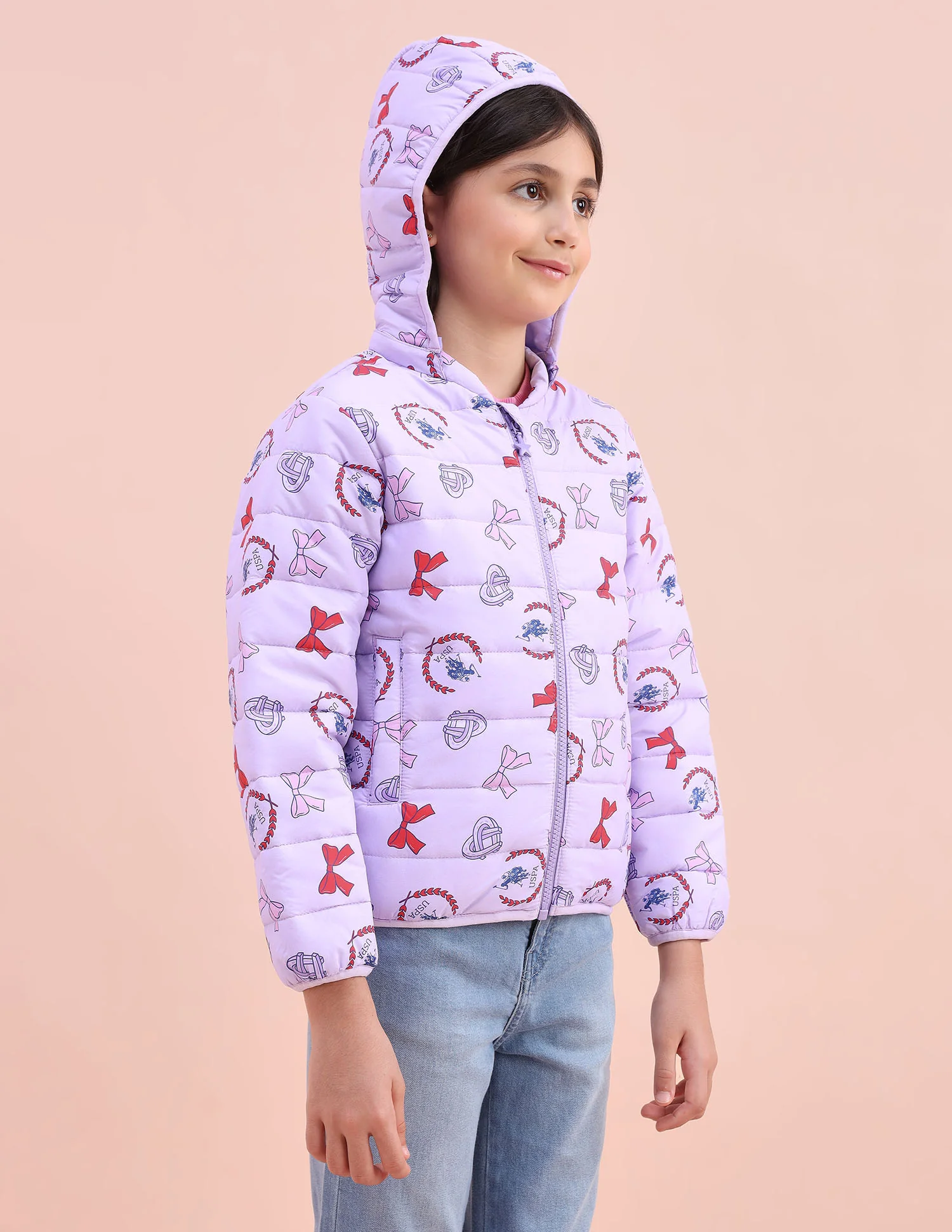 Graphic Printed Puffer Jacket - Image 4