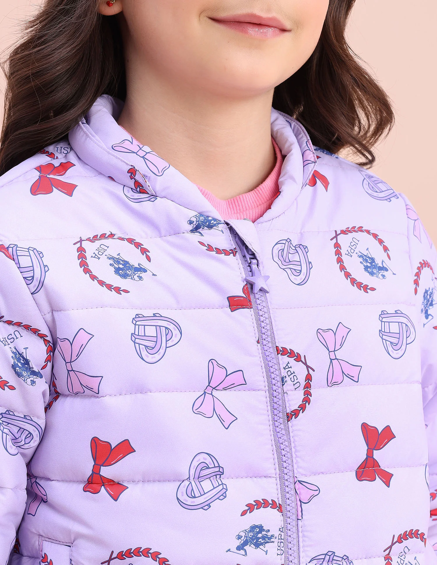 Graphic Printed Puffer Jacket - Image 7