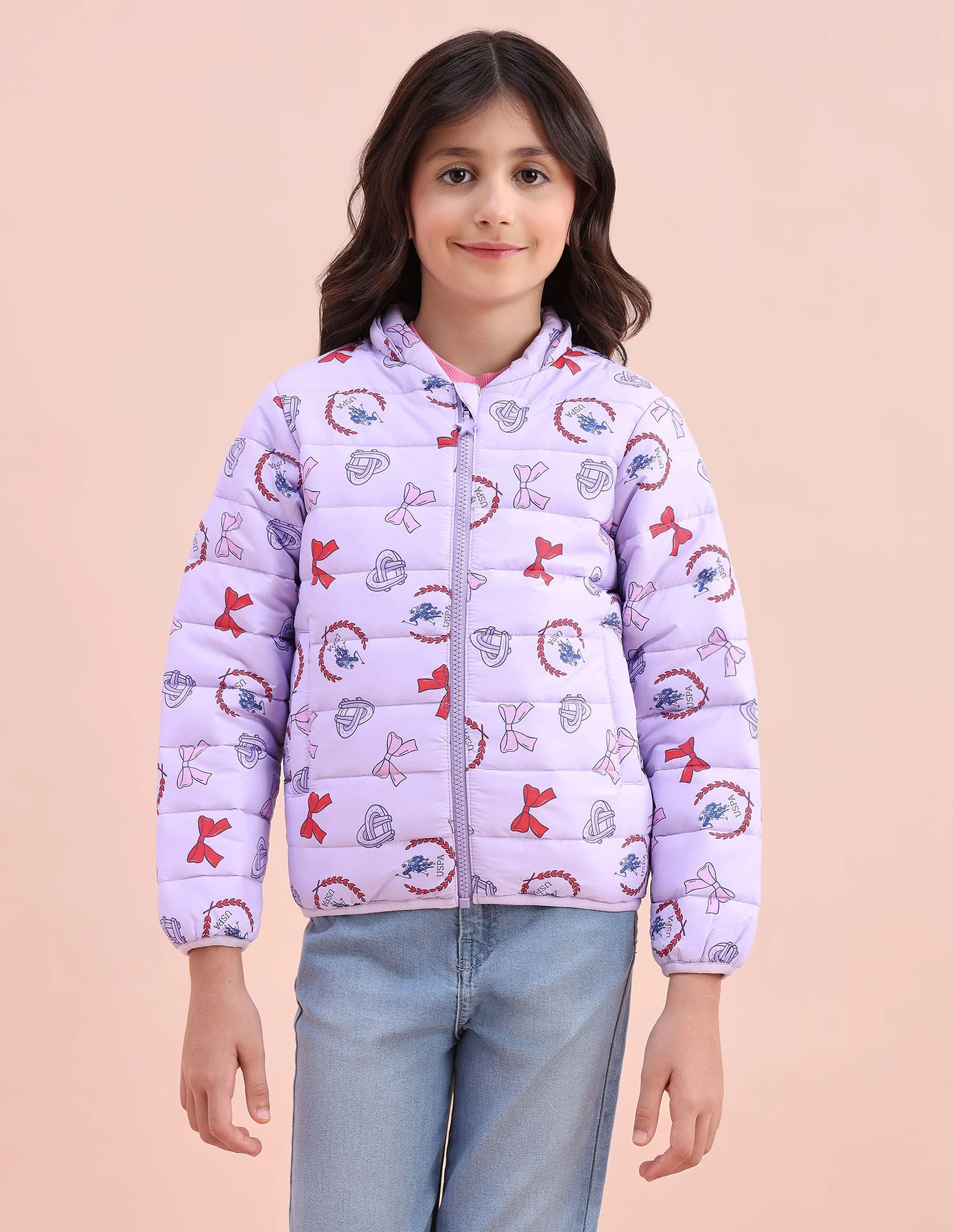 Graphic Printed Puffer Jacket - Image 9