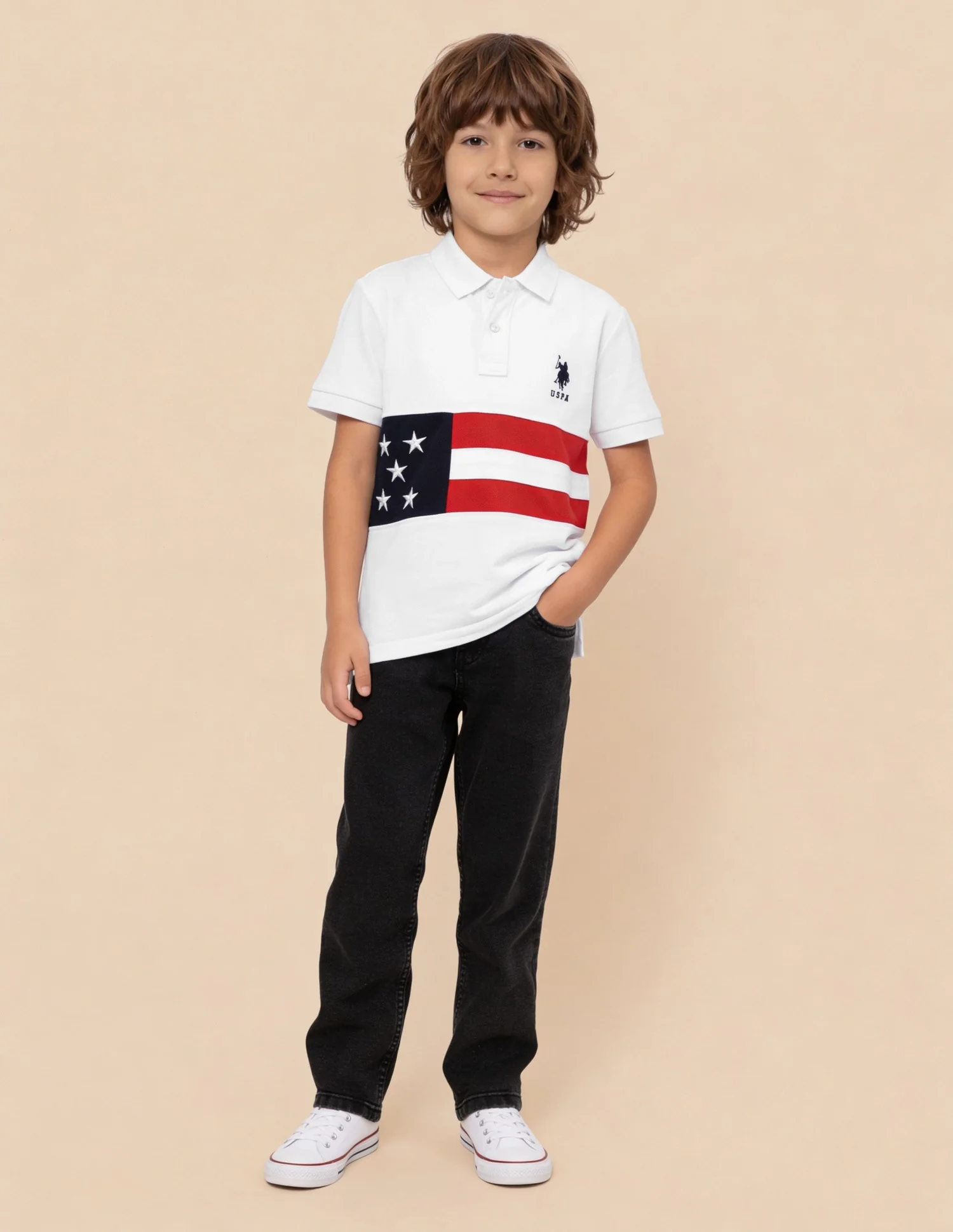 Graphic Printed Regular Fit Polo Shirt - Image 3