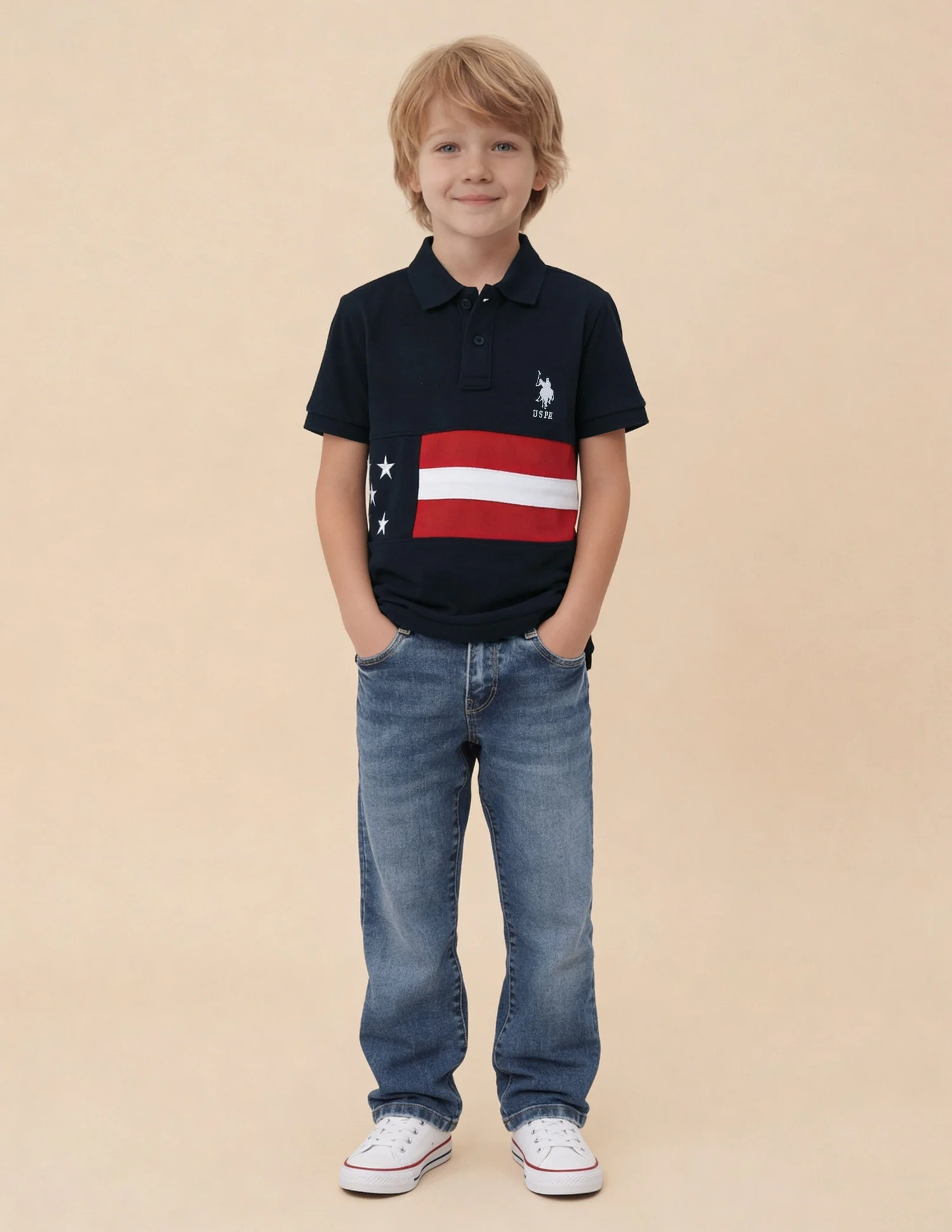 Graphic Printed Regular Fit Polo Shirt - Image 3