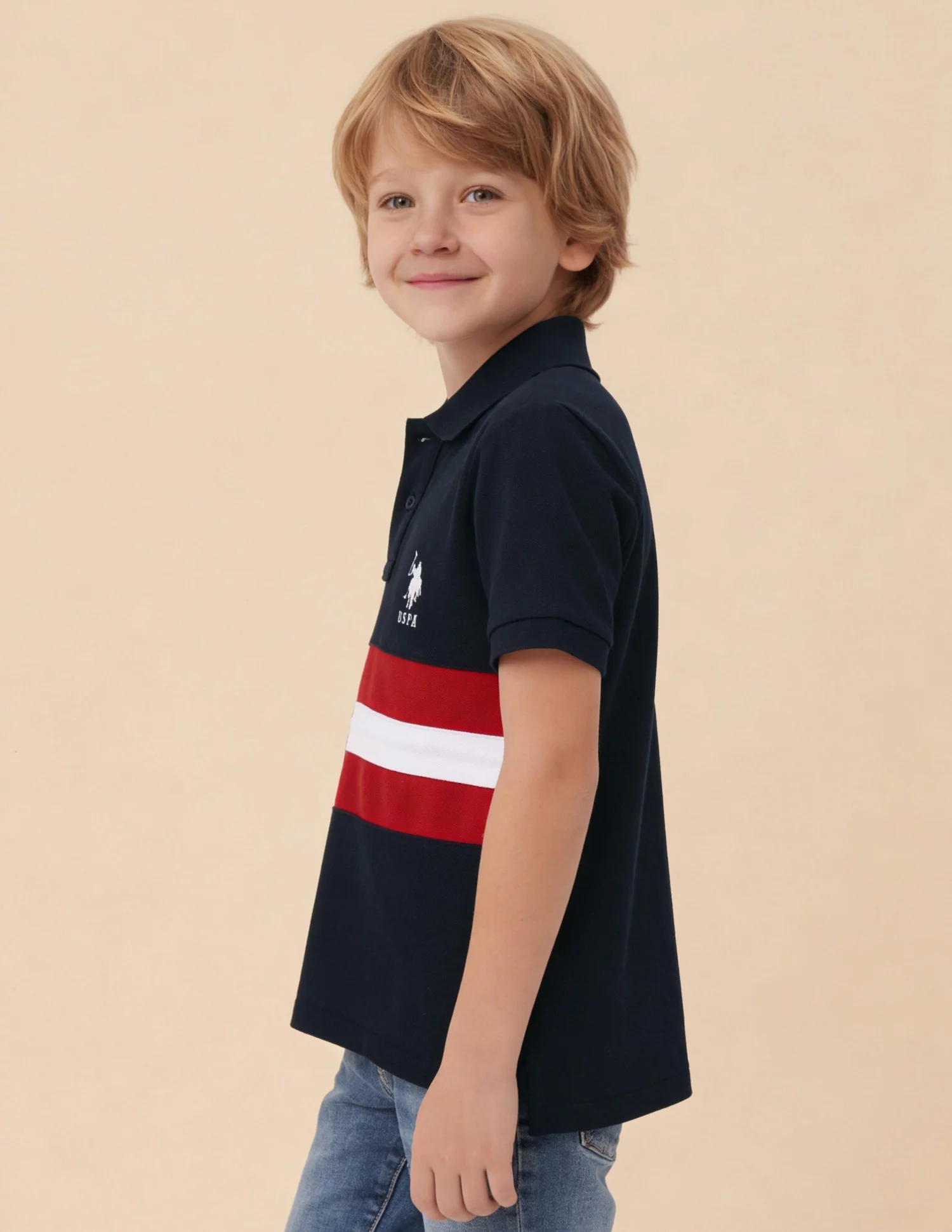 Graphic Printed Regular Fit Polo Shirt - Image 4