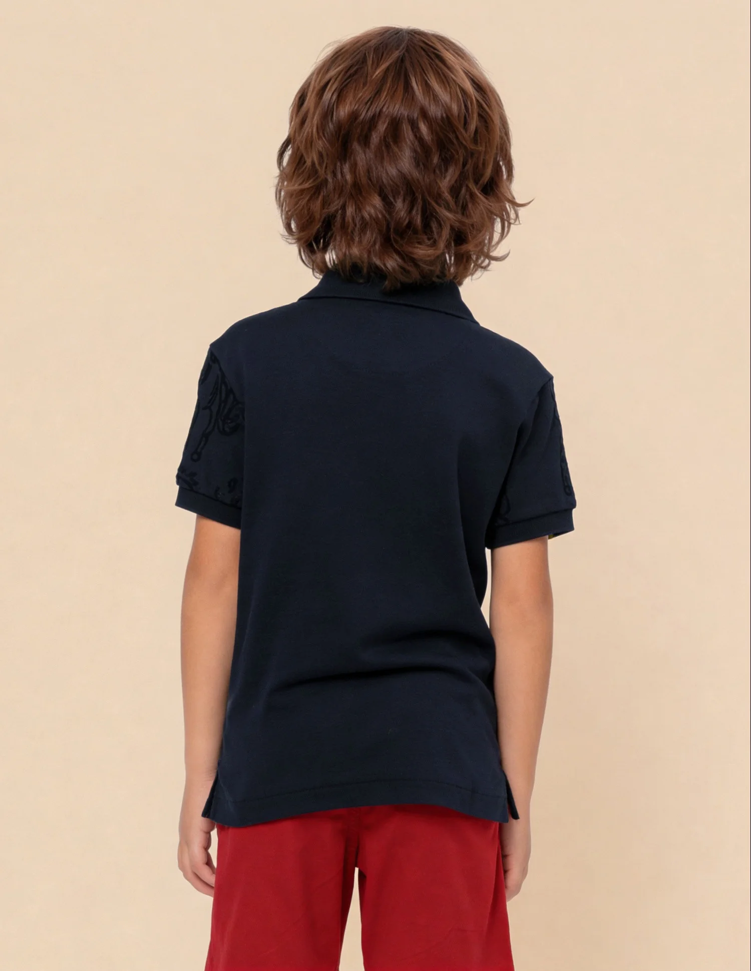 Graphic Printed Regular Fit Polo Shirt - Image 4
