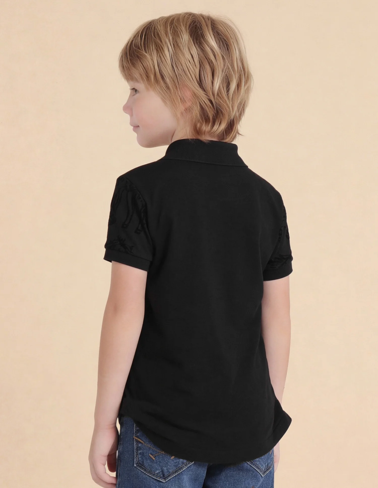 Graphic Printed Regular Fit Polo Shirt - Image 5