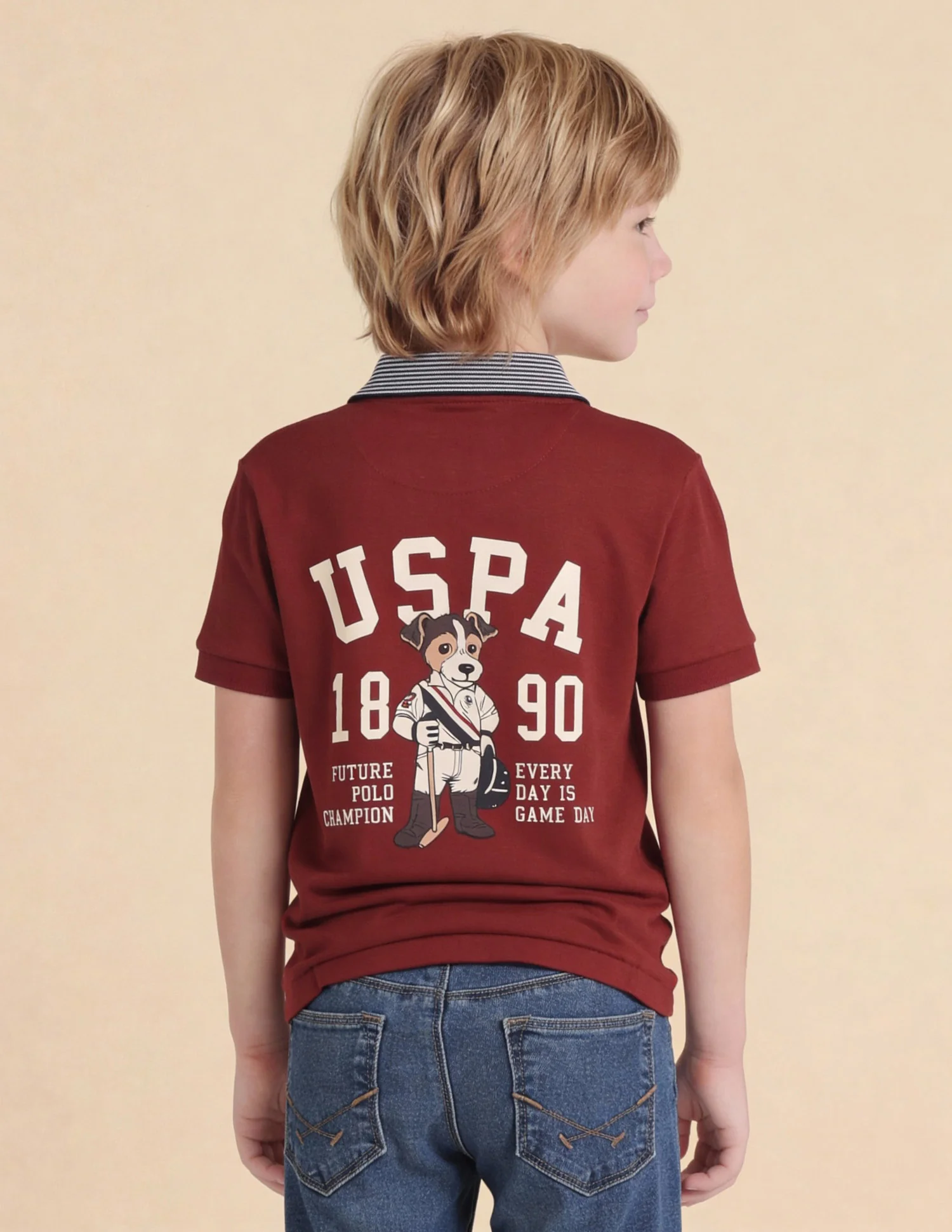 Graphic Printed Regular Fit Polo Shirt - Image 5