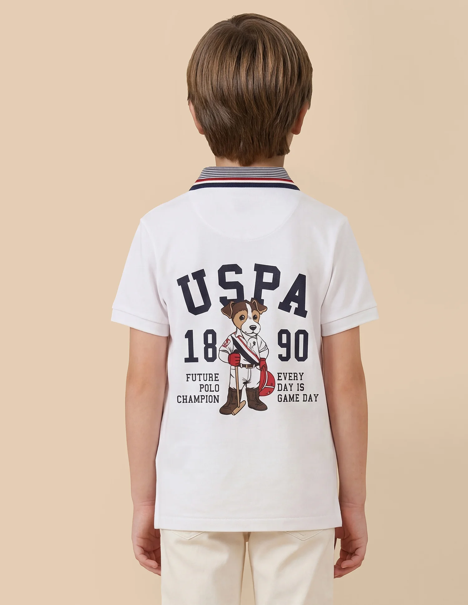 Graphic Printed Regular Fit Polo Shirt - Image 4