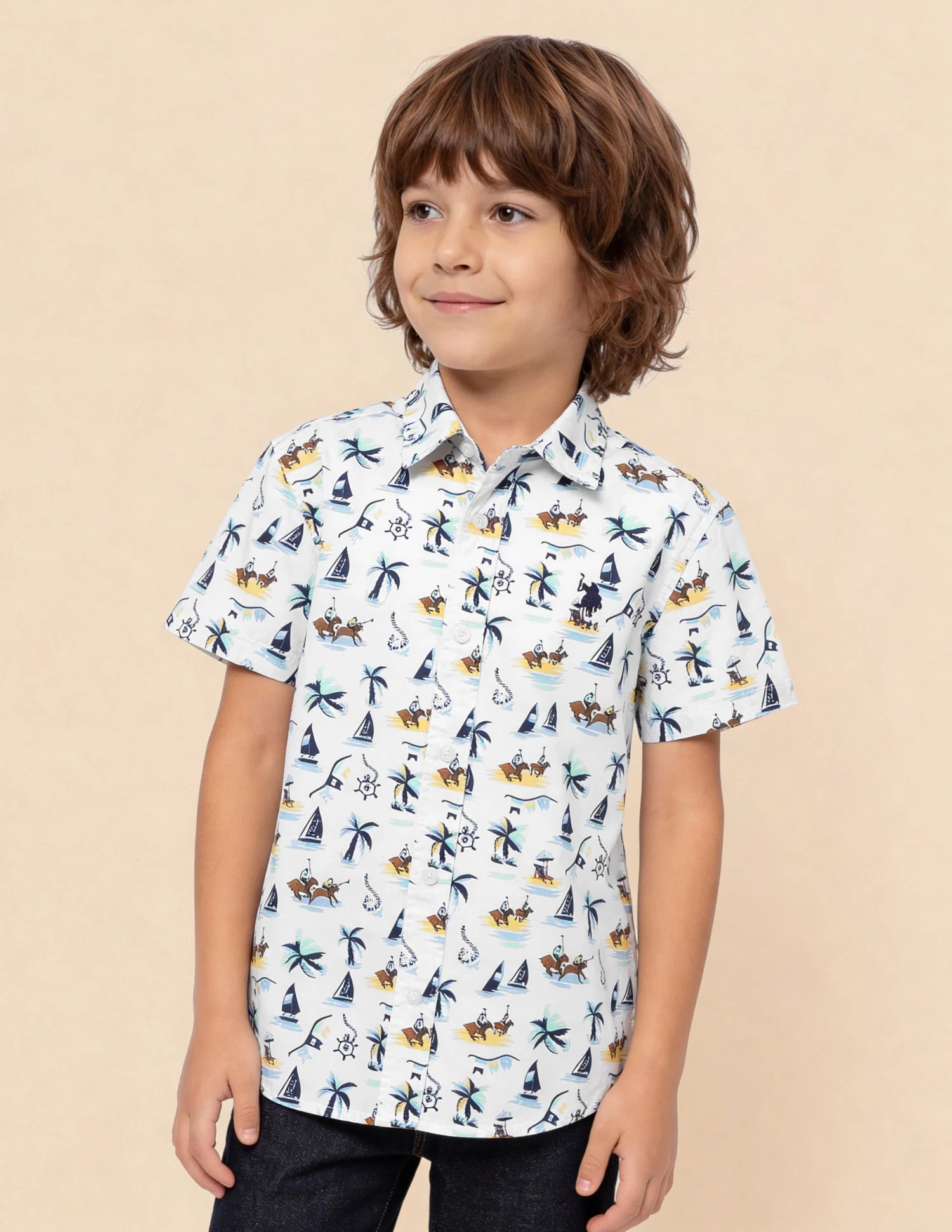 Graphic Printed Regular Fit Shirt - Image 4