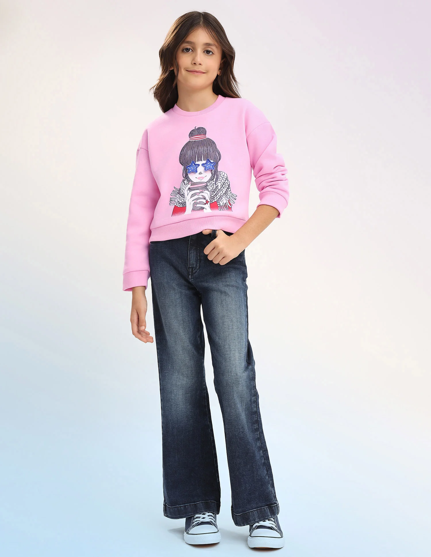 Graphic Printed Regular Fit Sweatshirt - Image 3