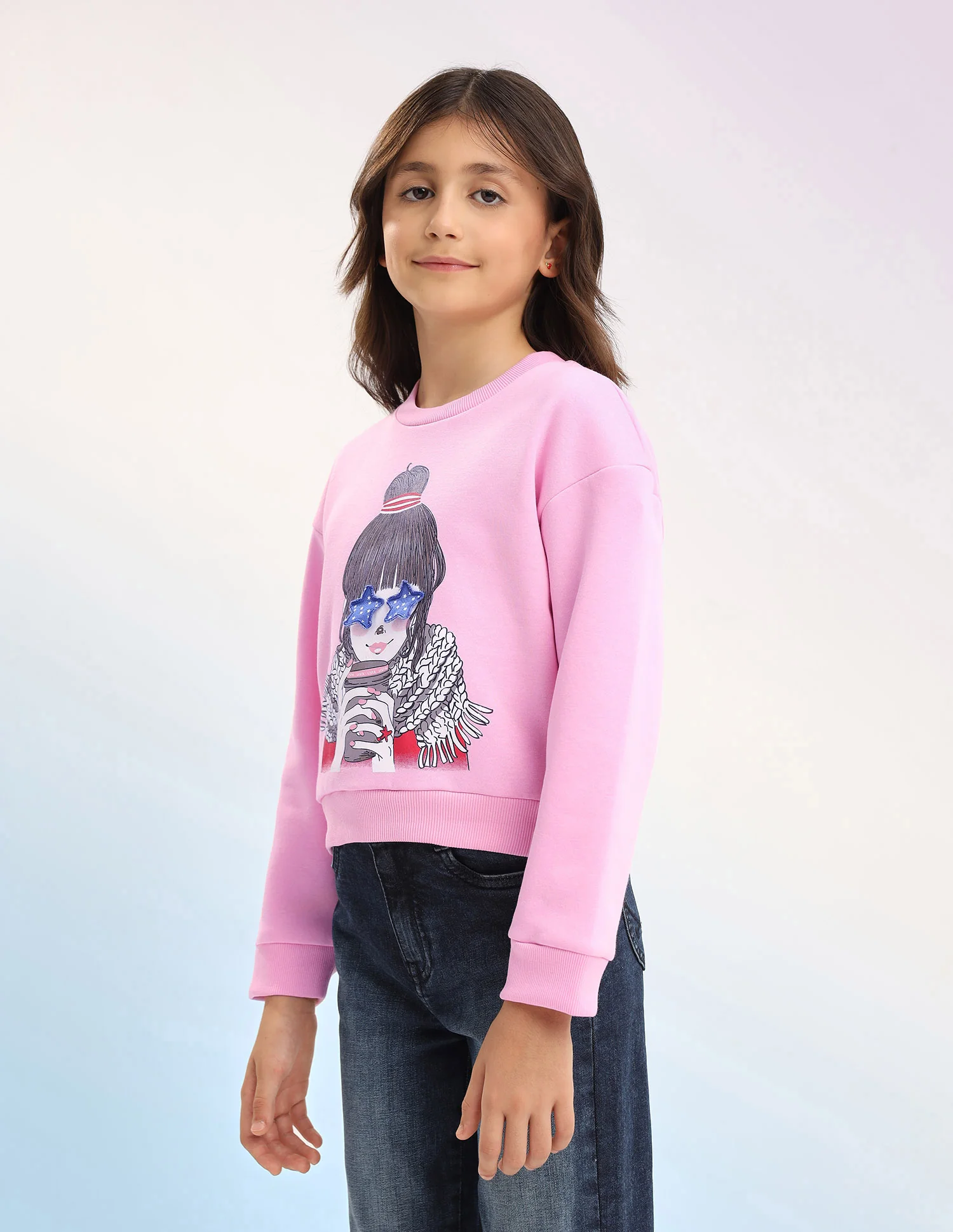 Graphic Printed Regular Fit Sweatshirt - Image 4
