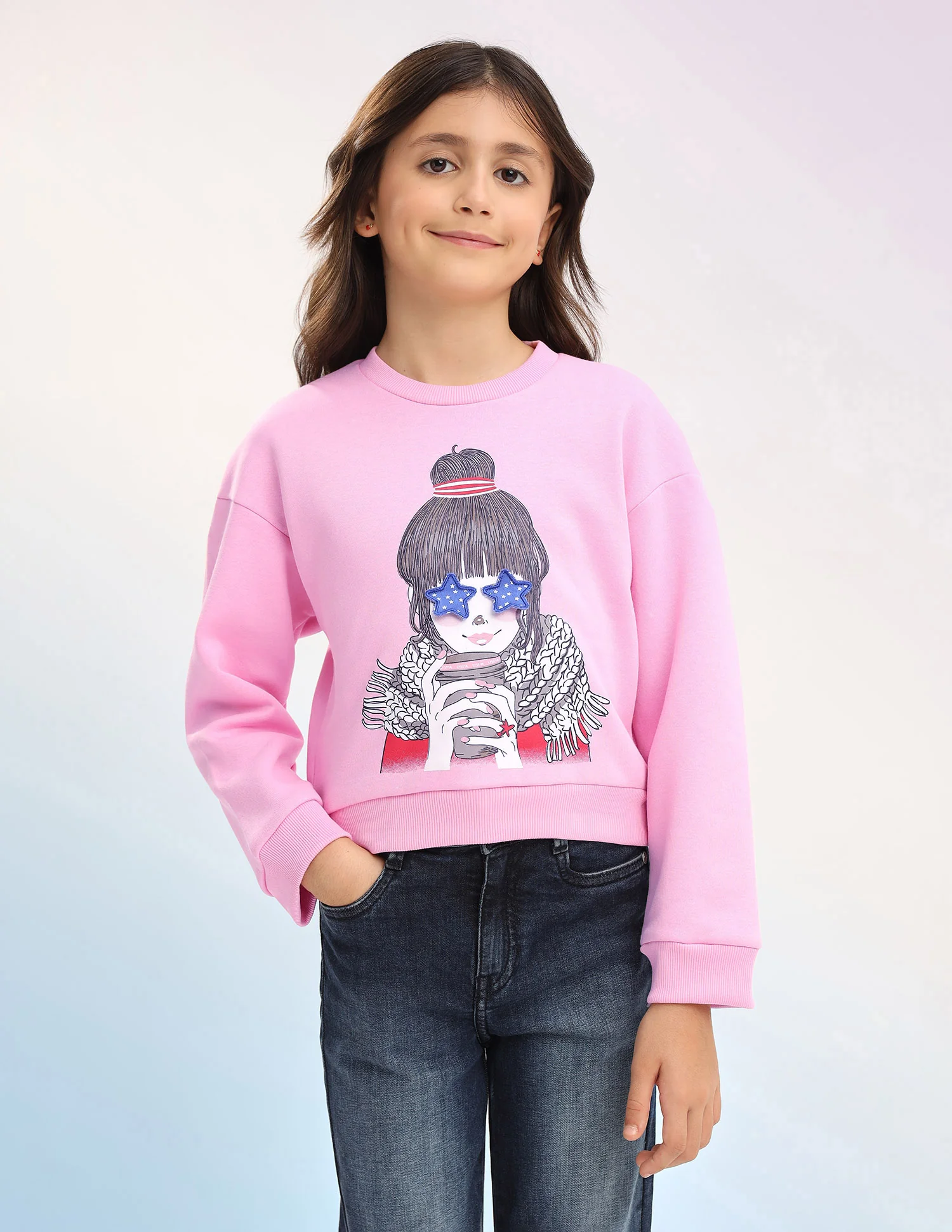 Graphic Printed Regular Fit Sweatshirt - Image 6