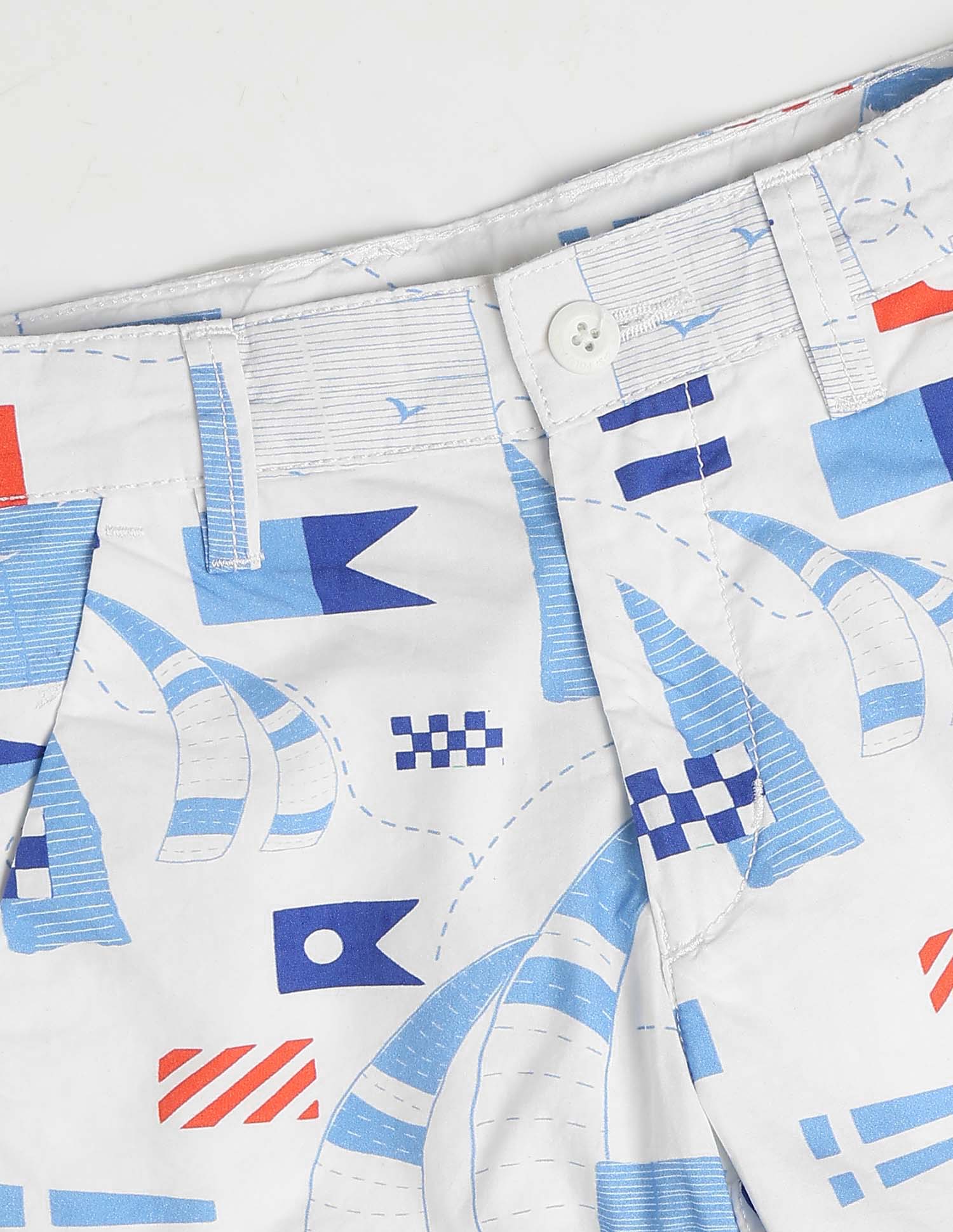Graphic Printed Relaxed Fit Shorts - Image 2