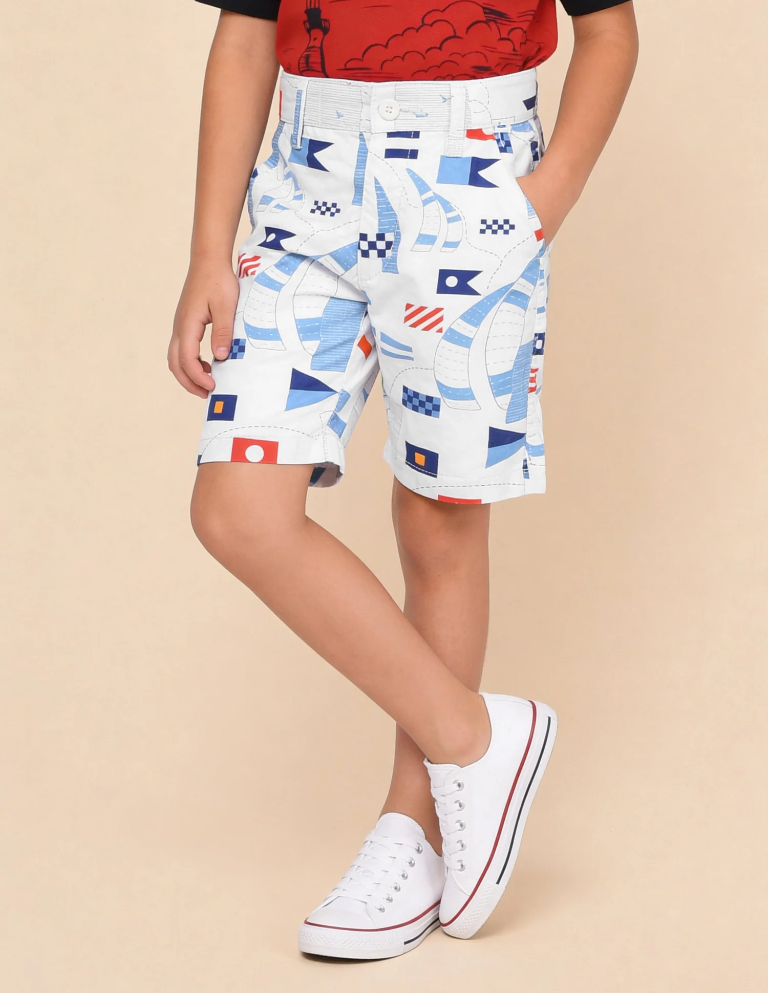 Graphic Printed Relaxed Fit Shorts - Image 3