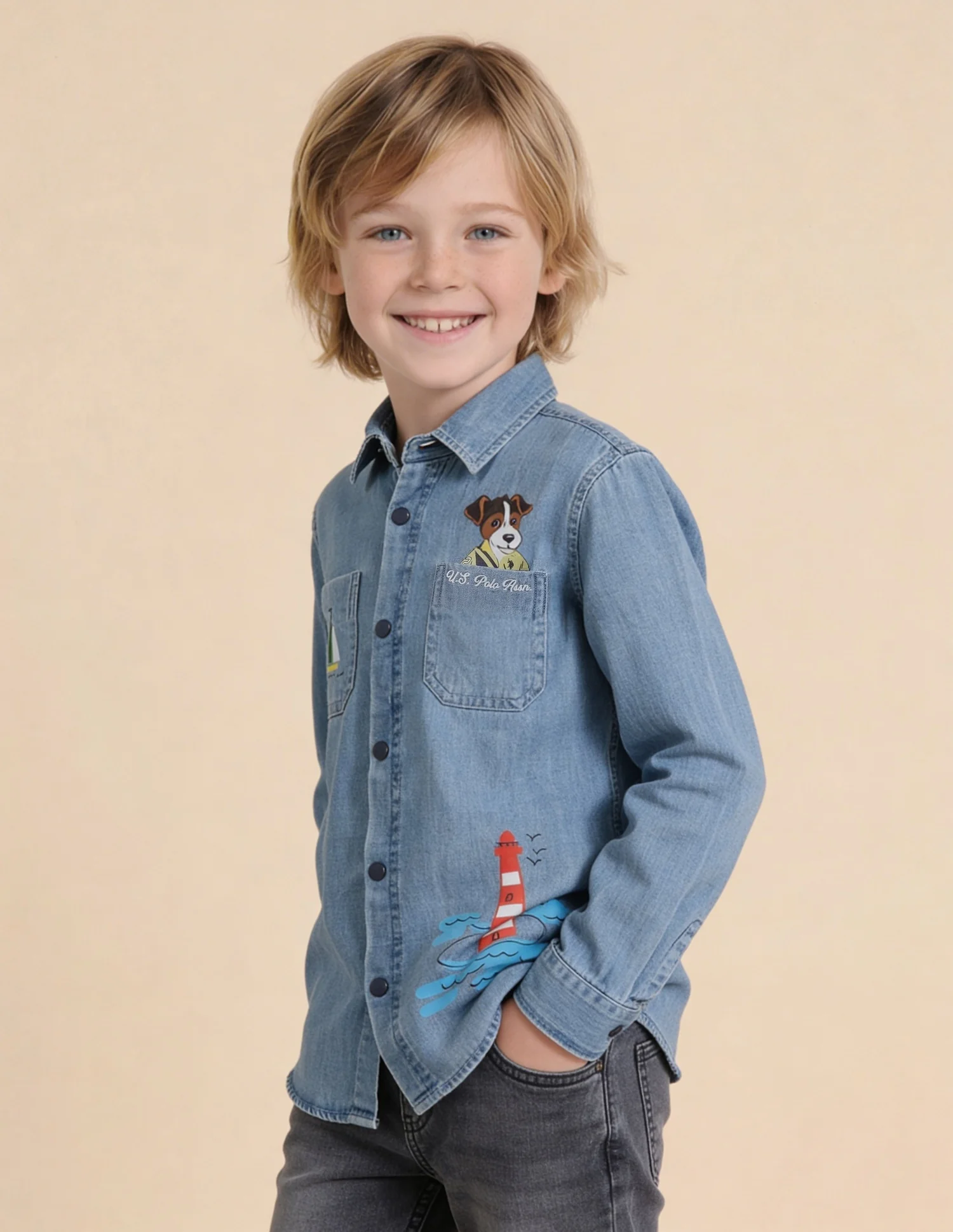 Graphic Printed Twill Shirt - Image 4