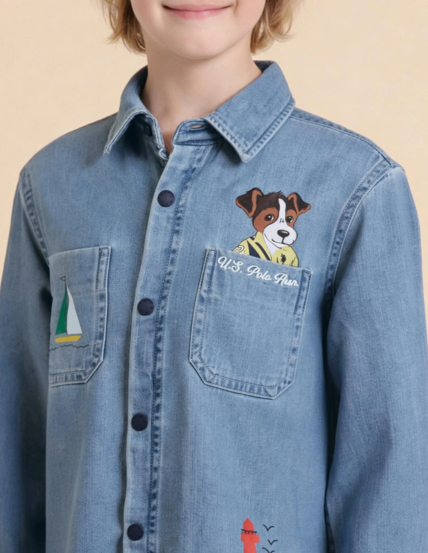 Graphic Printed Twill Shirt - Image 6