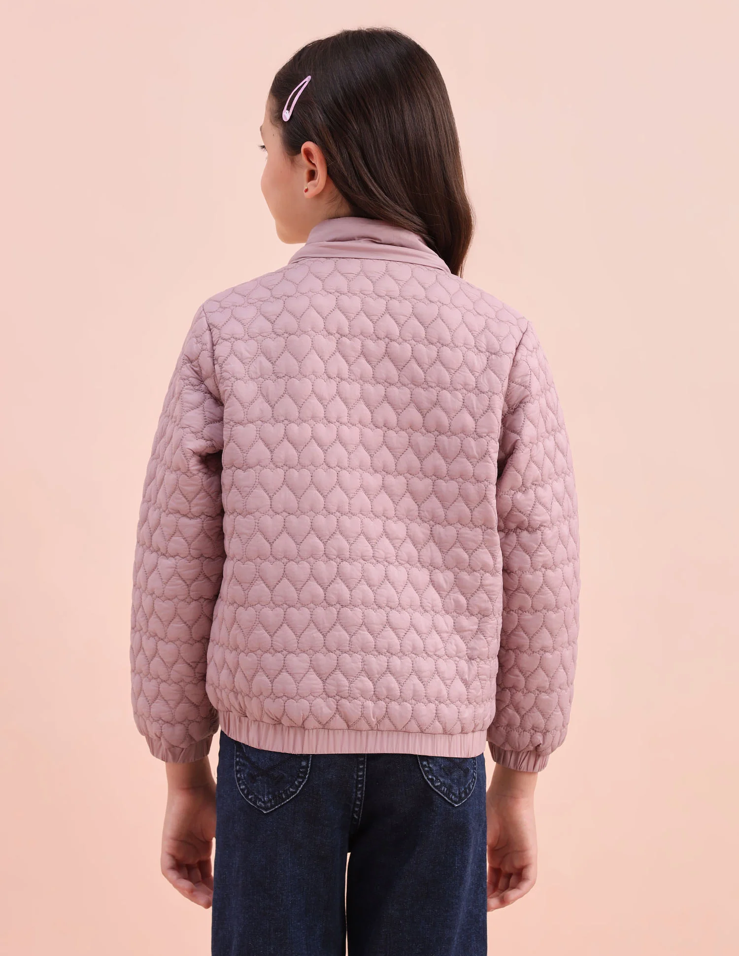 Heart Quilted Regular Fit Jacket - Image 10