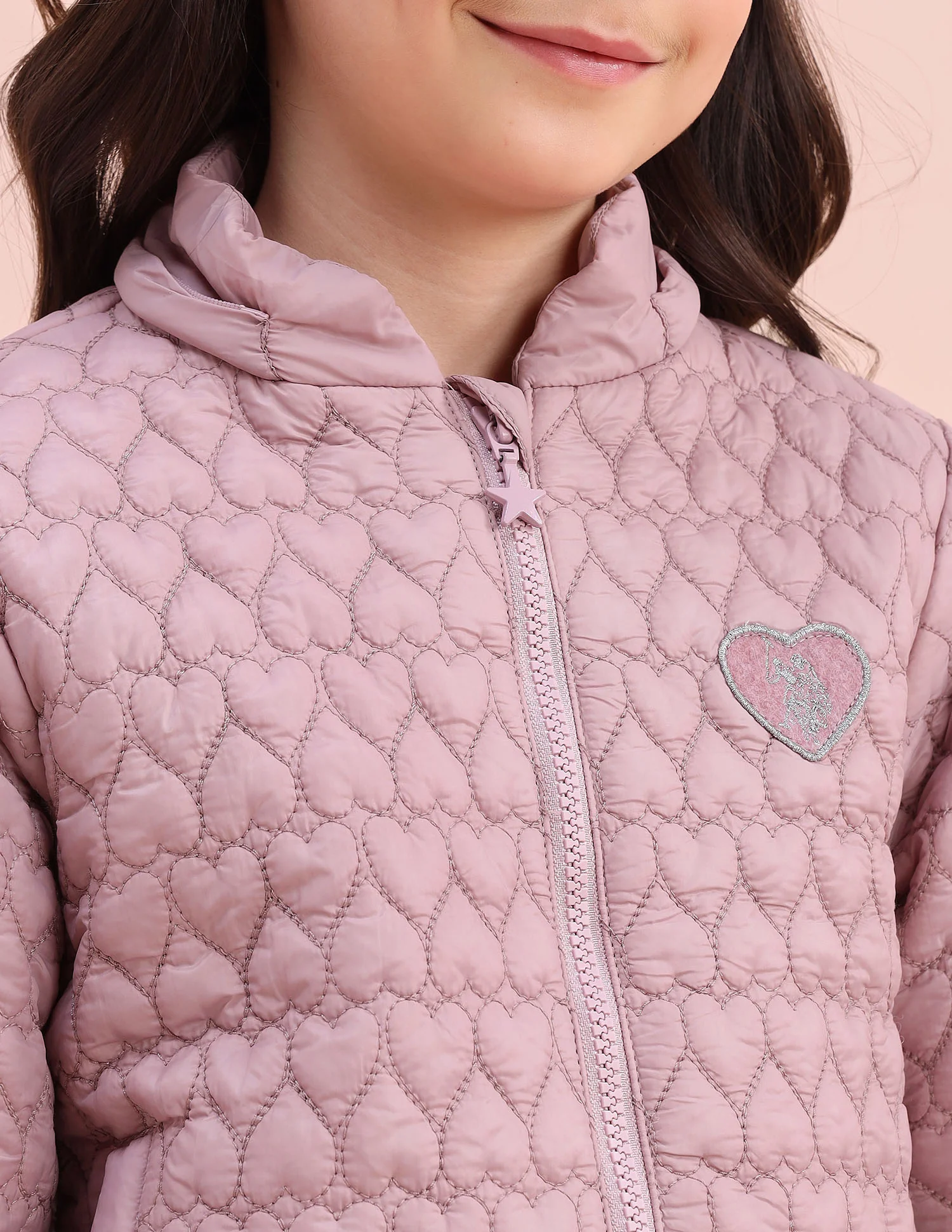 Heart Quilted Regular Fit Jacket - Image 11