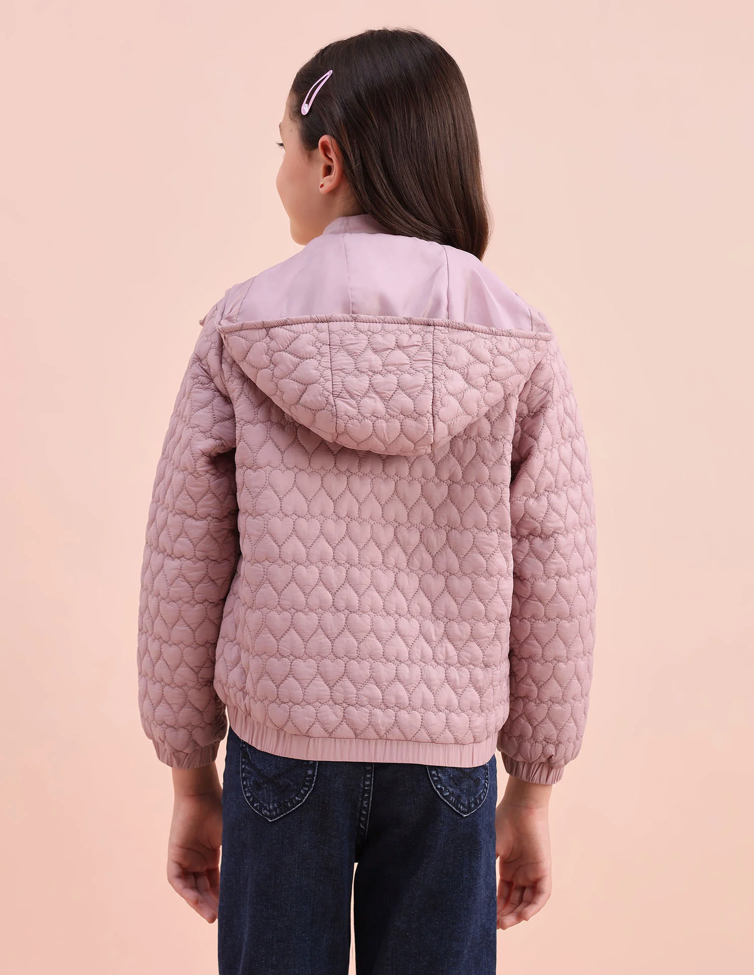 Heart Quilted Regular Fit Jacket - Image 5
