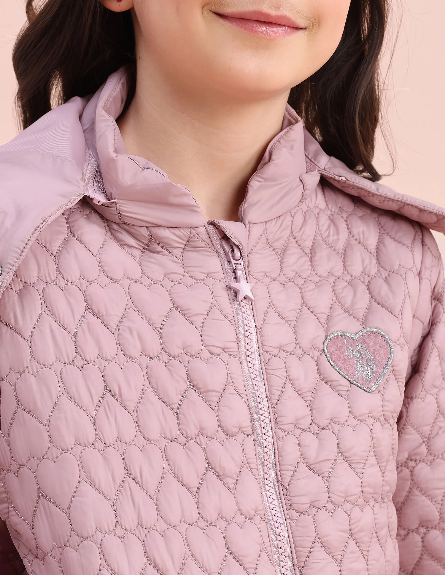 Heart Quilted Regular Fit Jacket - Image 7