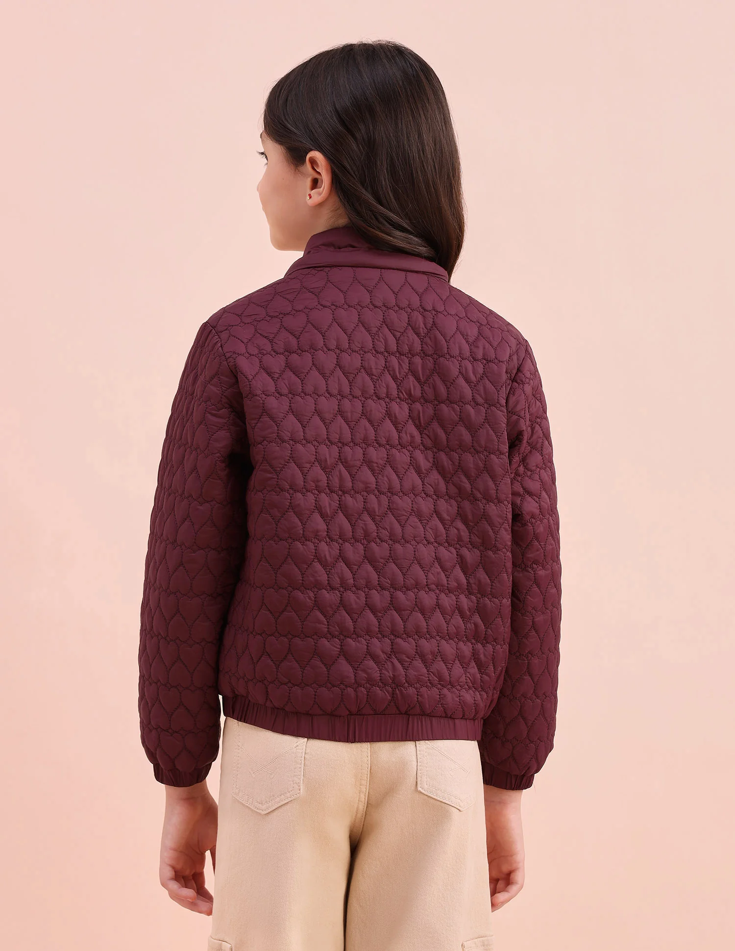 Heart Quilted Regular Fit Jacket - Image 10