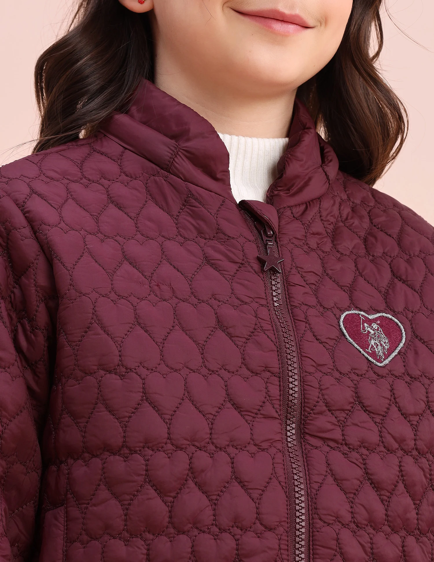 Heart Quilted Regular Fit Jacket - Image 11
