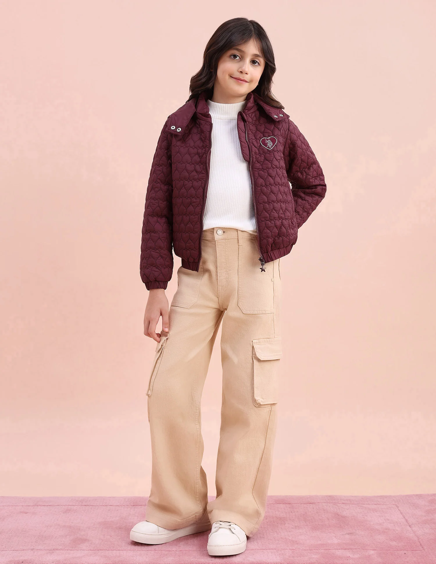 Heart Quilted Regular Fit Jacket - Image 3