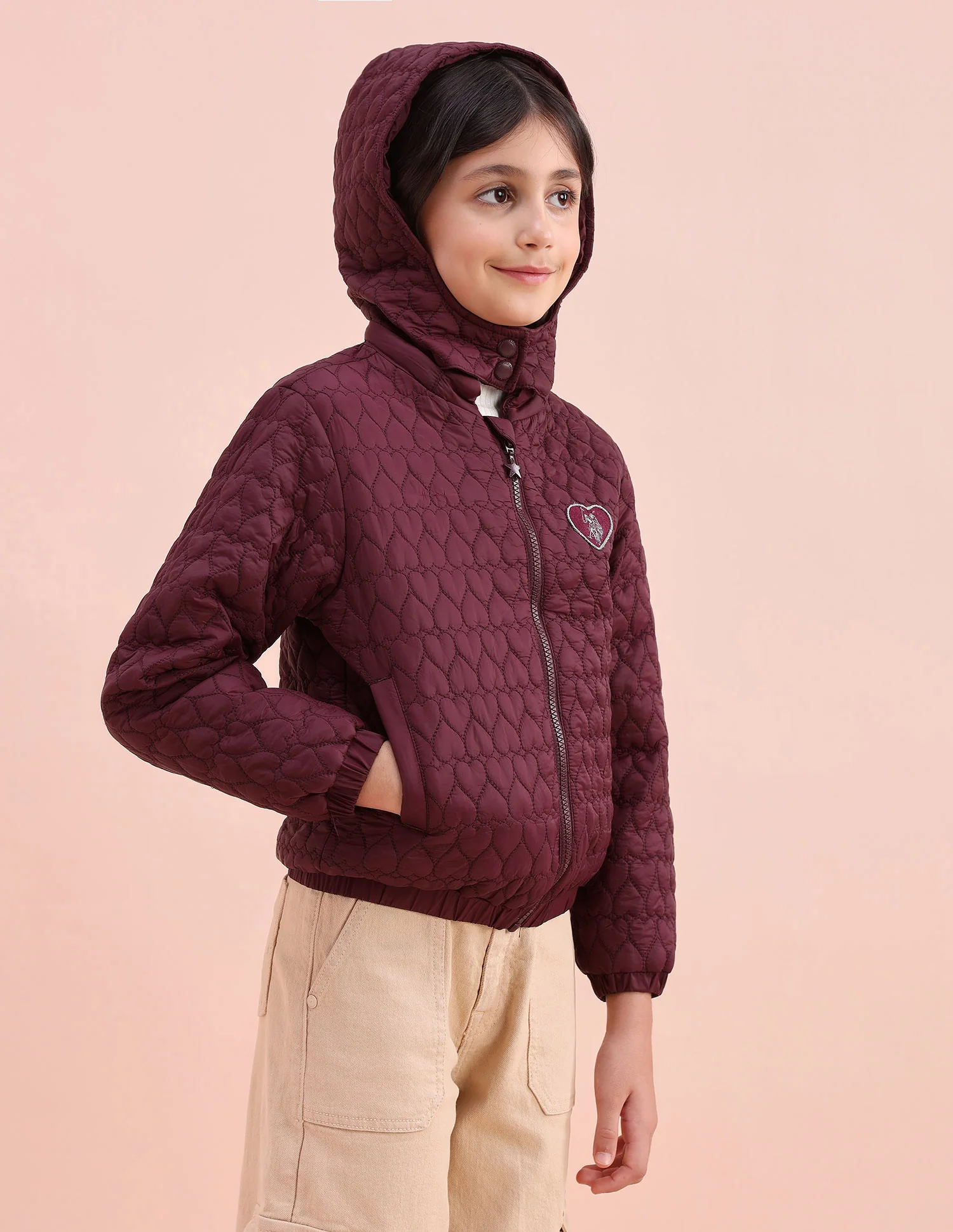 Heart Quilted Regular Fit Jacket - Image 4