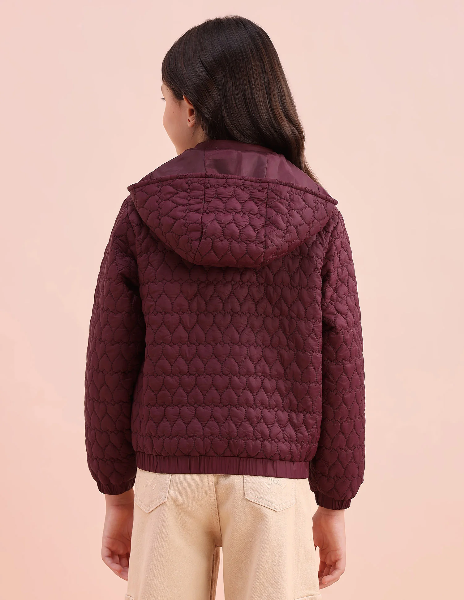 Heart Quilted Regular Fit Jacket - Image 5