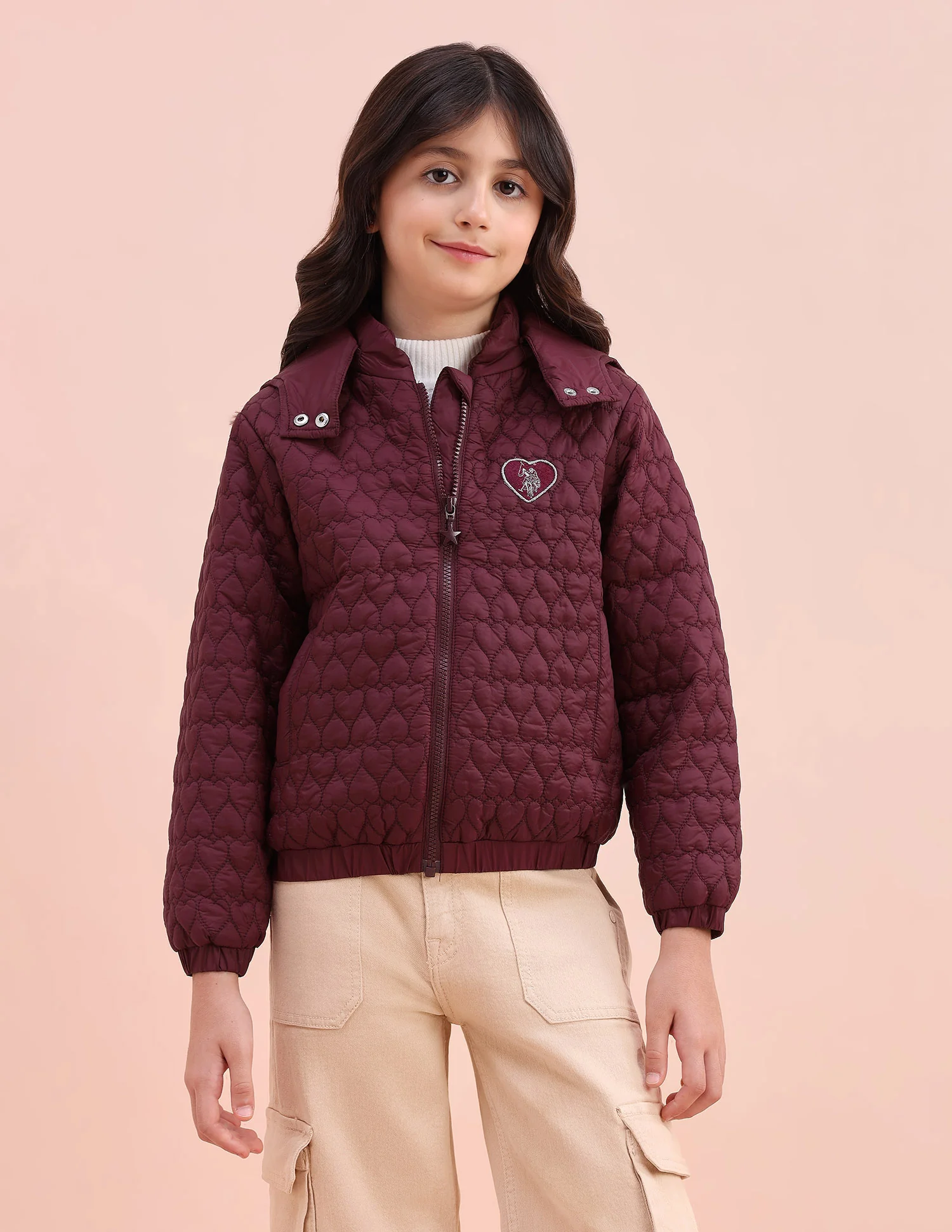 Heart Quilted Regular Fit Jacket - Image 6