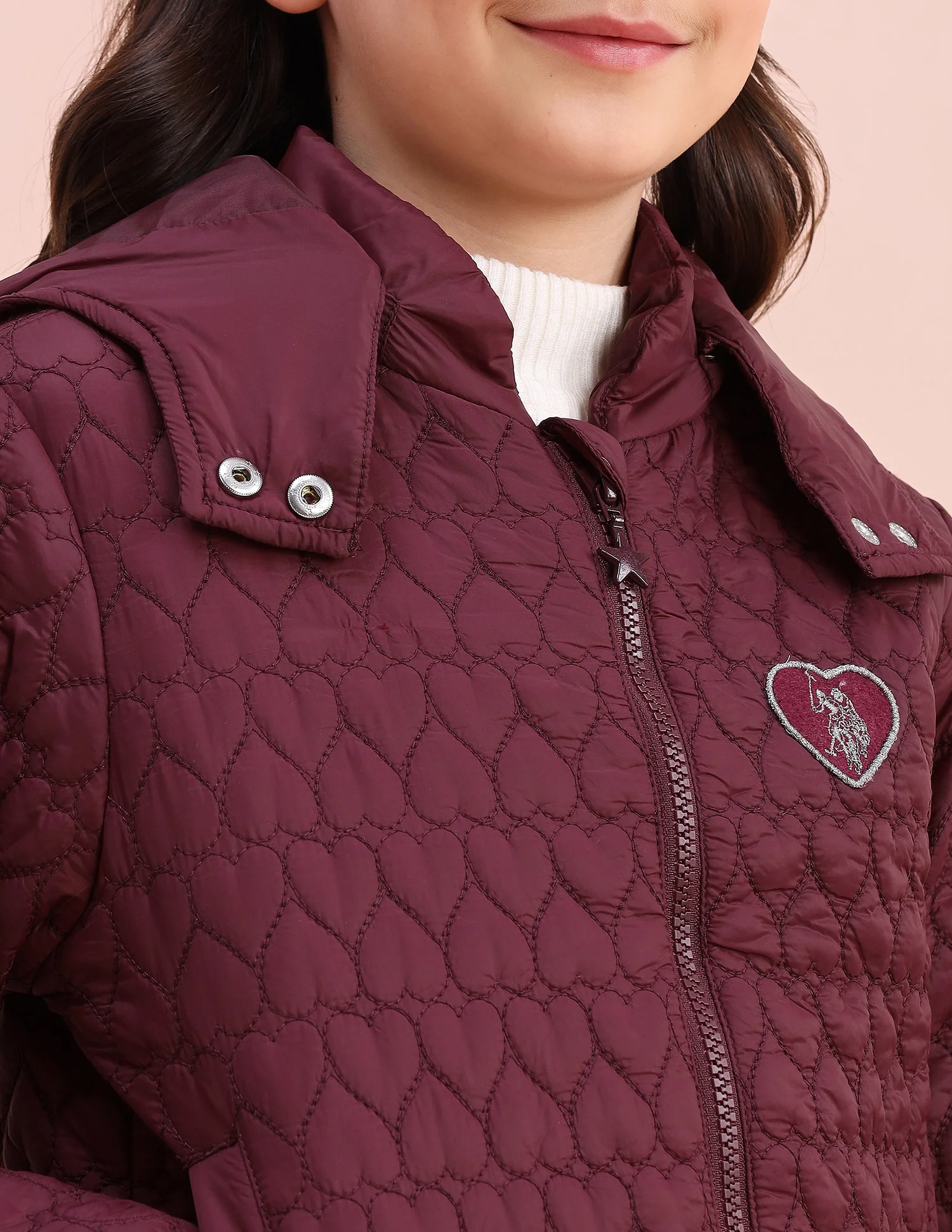 Heart Quilted Regular Fit Jacket - Image 7