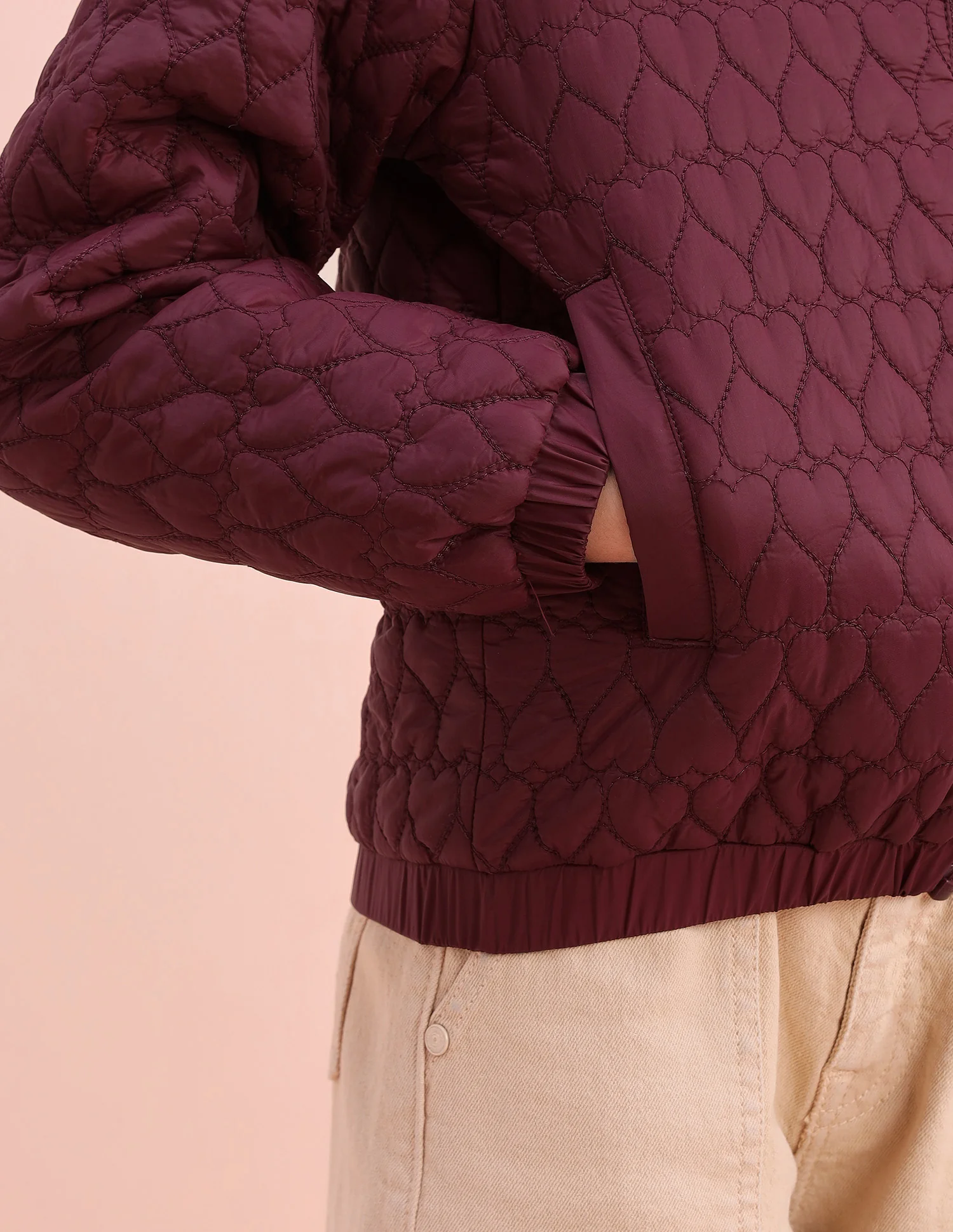 Heart Quilted Regular Fit Jacket - Image 8