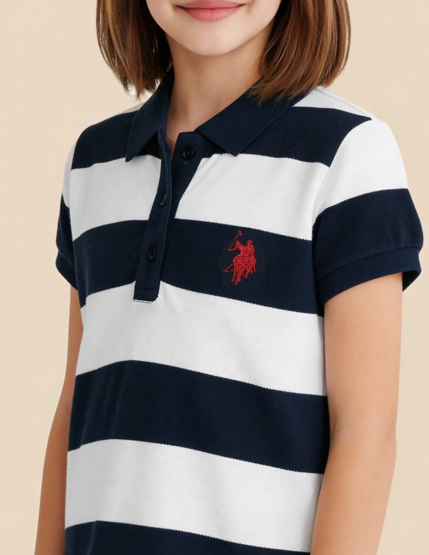 Horizontal Striped A-Line Dress - Image 5