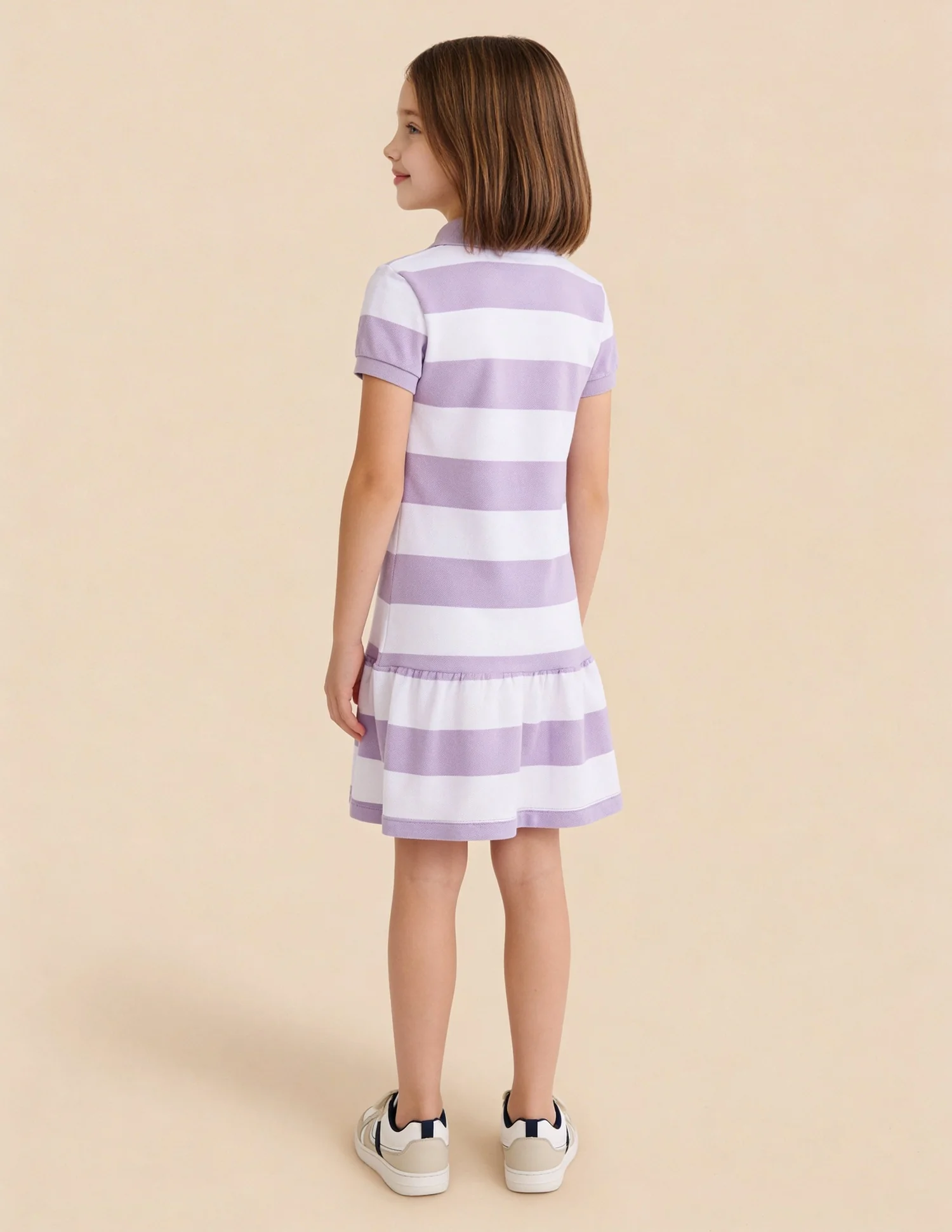 Horizontal Striped A-Line T-Shirt Dress - Image 4