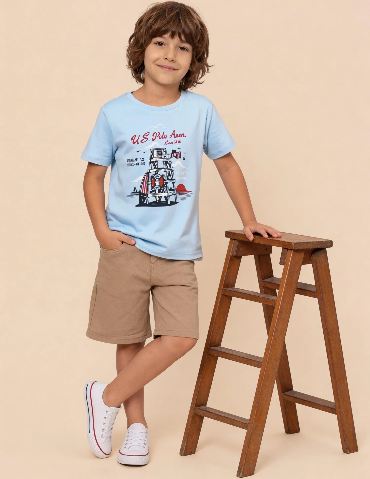 Horizontal Striped And Graphic Brand Printed Regular Fit T-Shirt - Pack Of 2 - Image 3