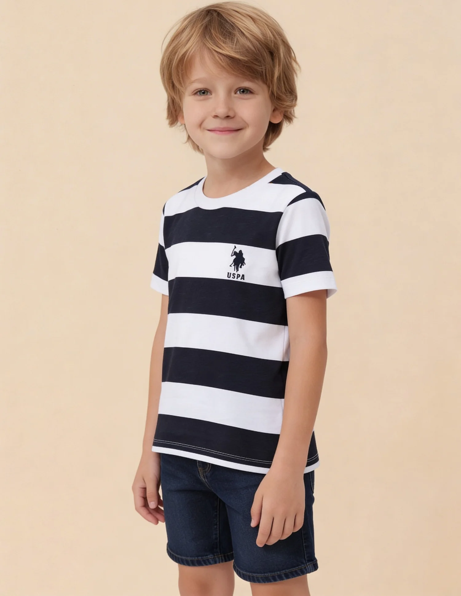 Horizontal Striped And Solid Regular Fit T-Shirt - Pack Of 2 - Image 6