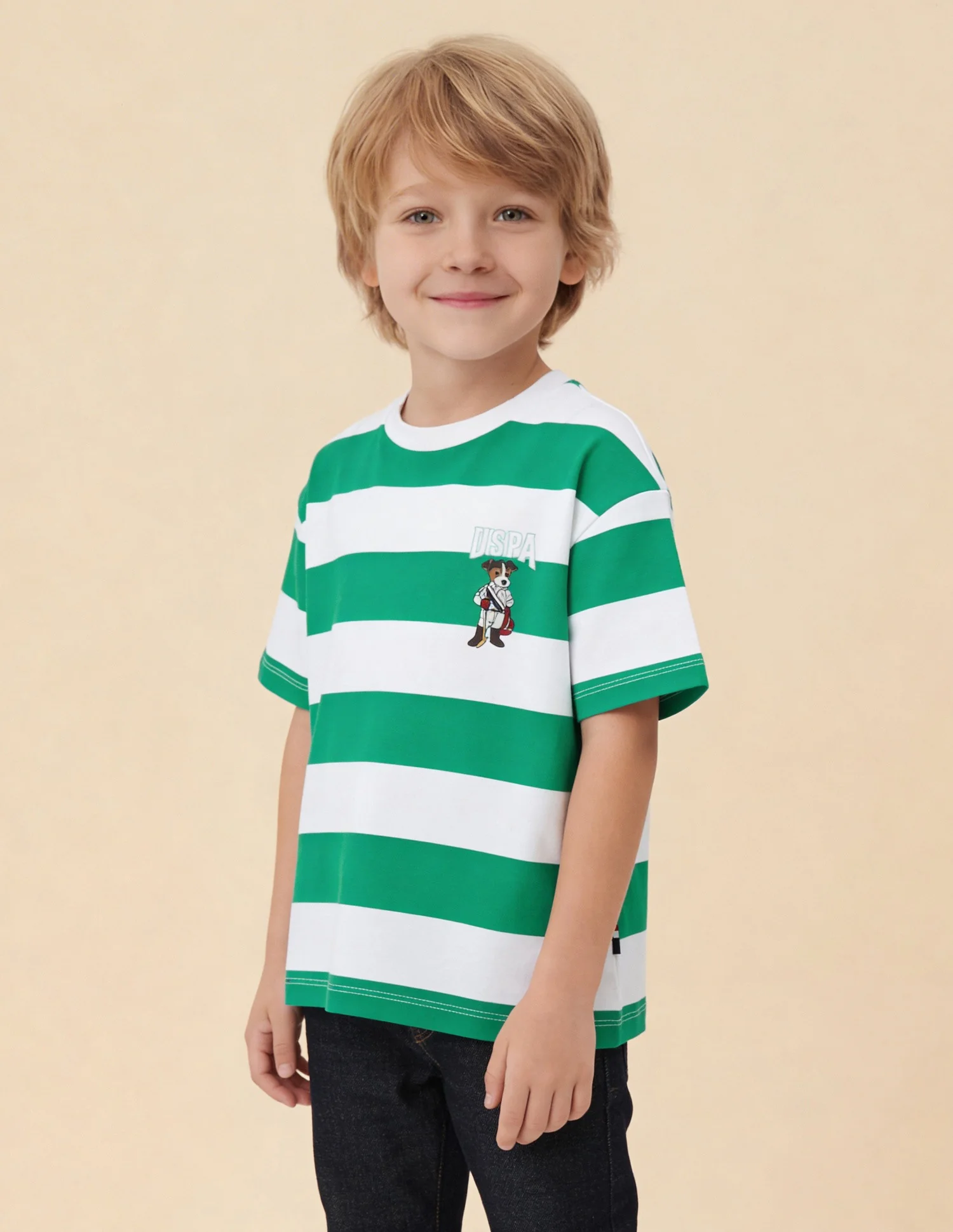 Horizontal Striped Oversized Fit T-Shirt - Image 4