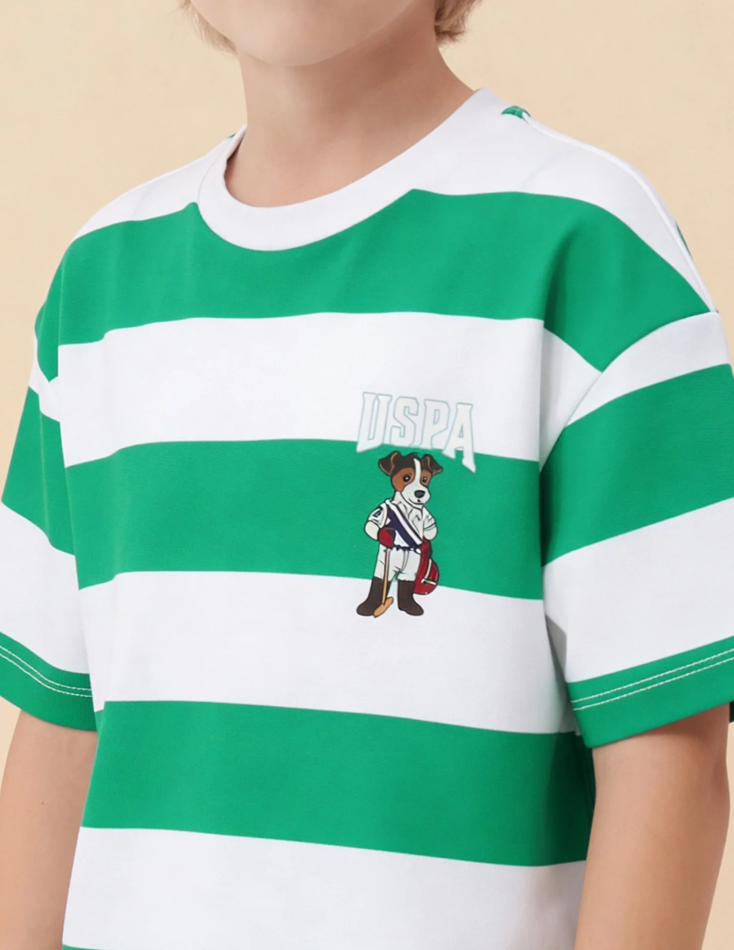 Horizontal Striped Oversized Fit T-Shirt - Image 6