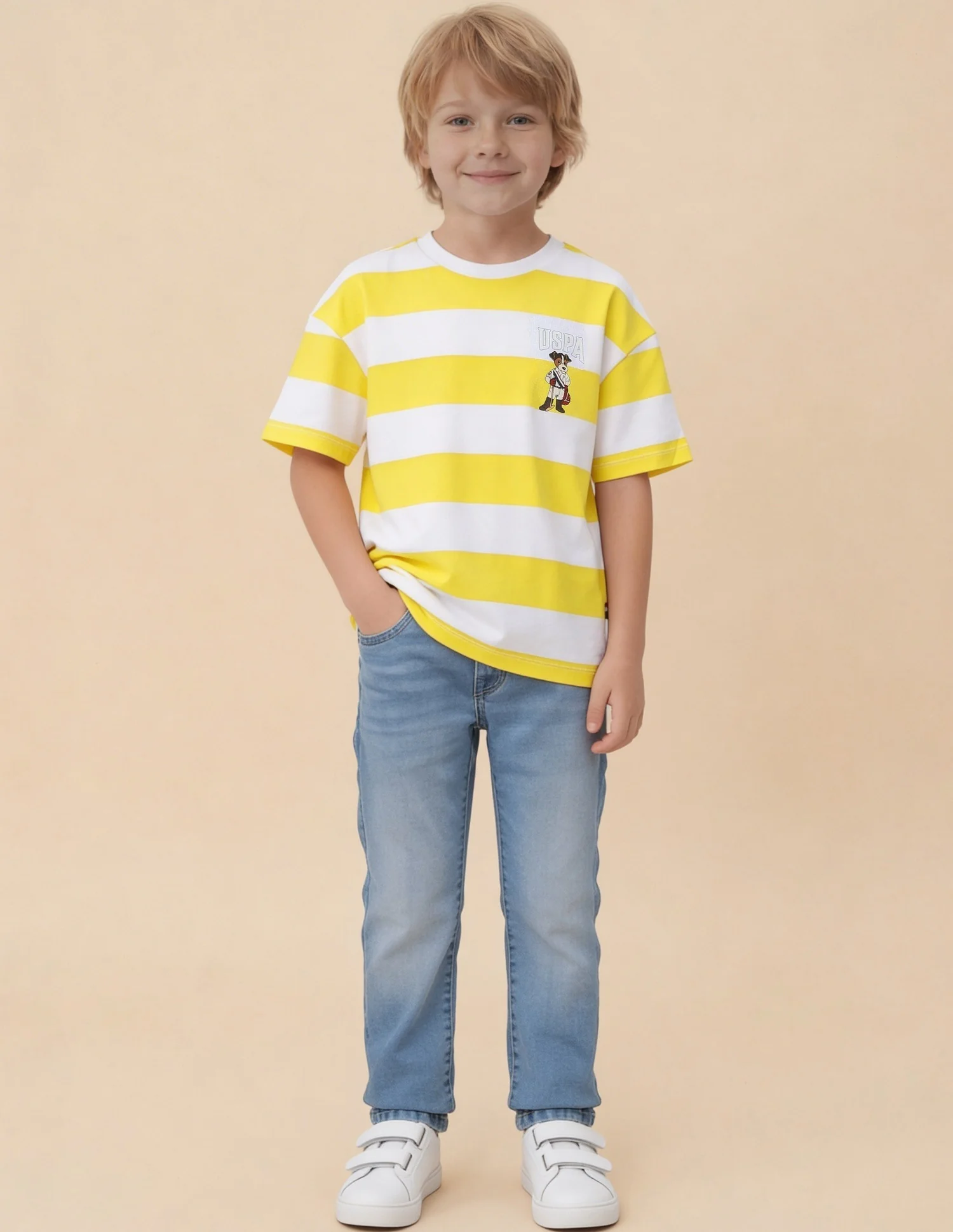 Horizontal Striped Oversized Fit T-Shirt - Image 3