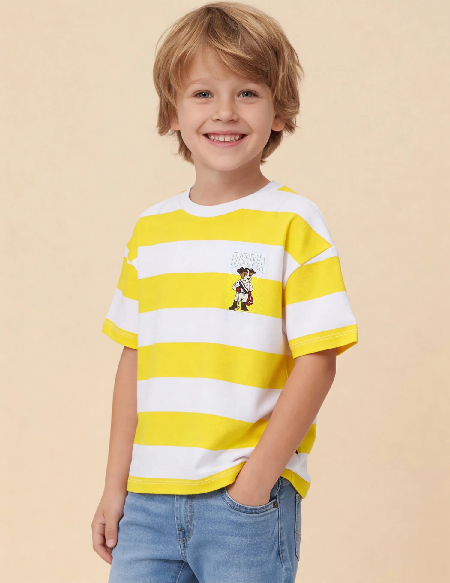 Horizontal Striped Oversized Fit T-Shirt - Image 4
