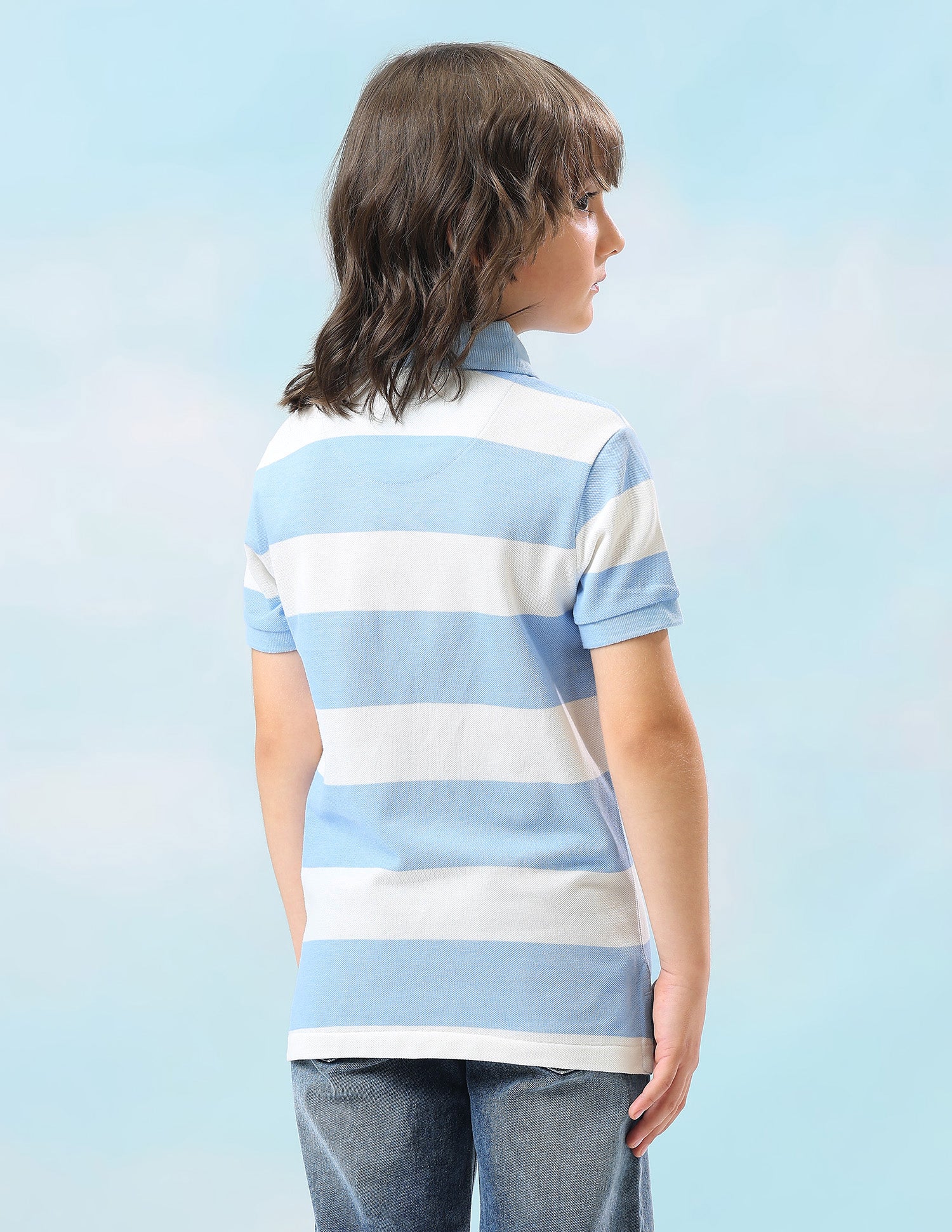 Horizontal Striped Regular Fit Polo Shirt - Image 5